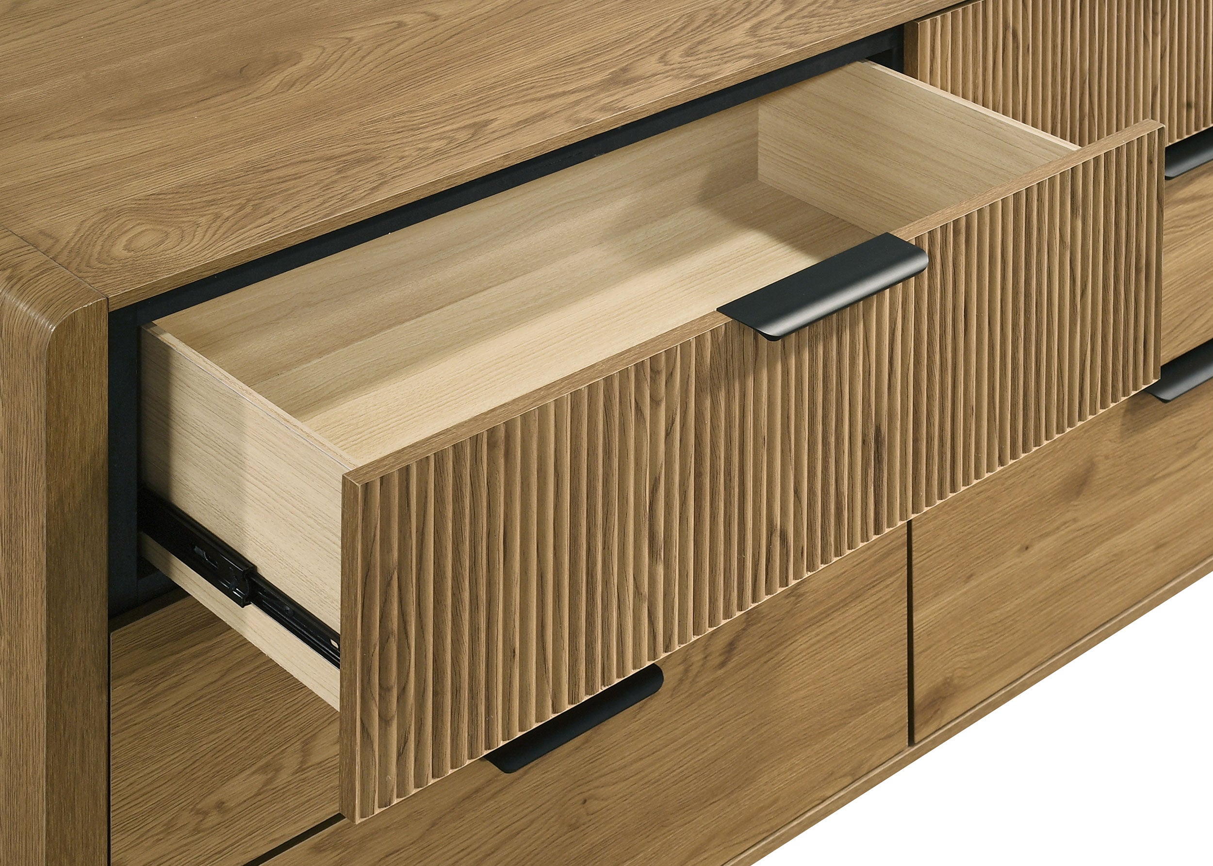 Bennett 6-drawer Bedroom Dresser Cabinet Light Oak — view 10