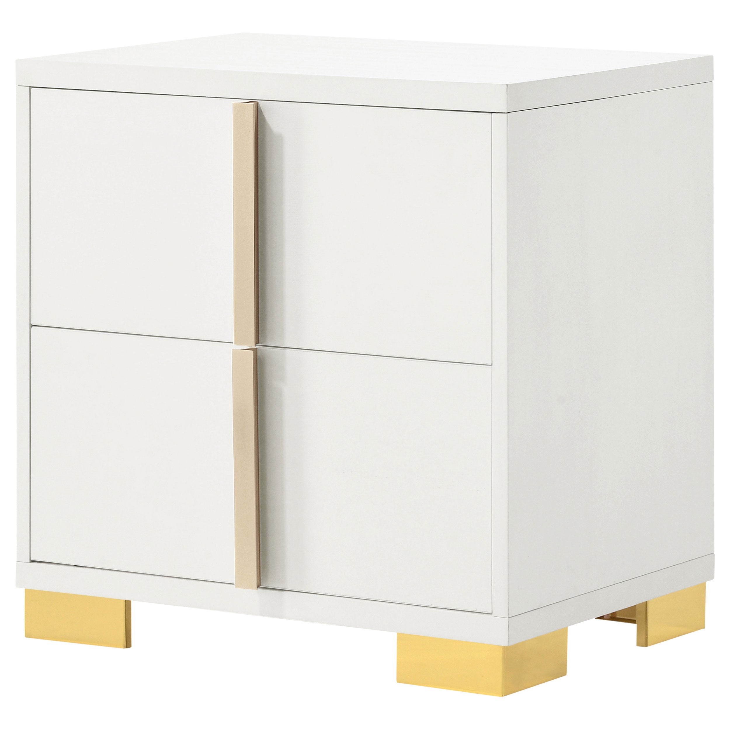 Marceline 2-drawer Nightstand White — view 4