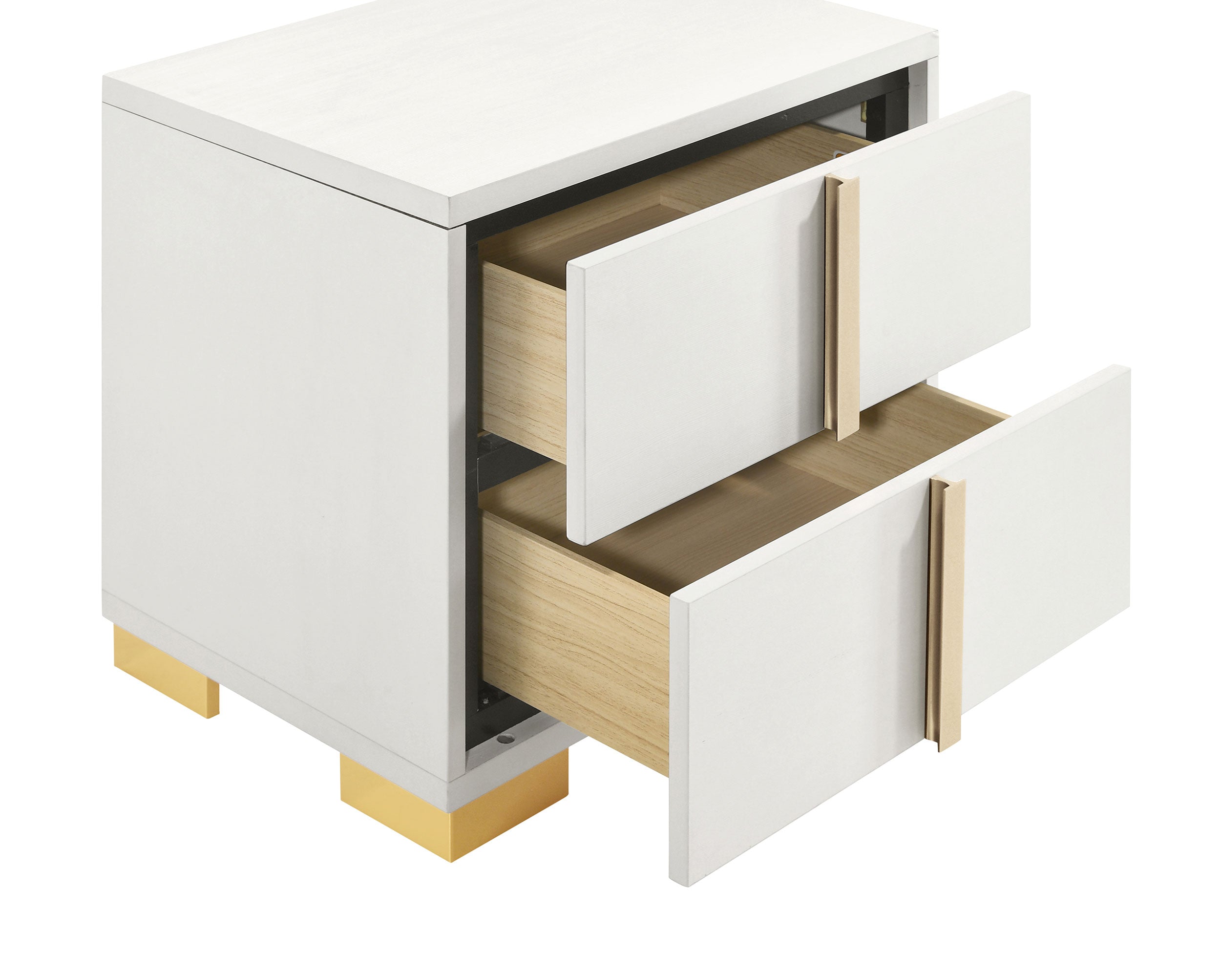 Marceline 2-drawer Nightstand White — view 10