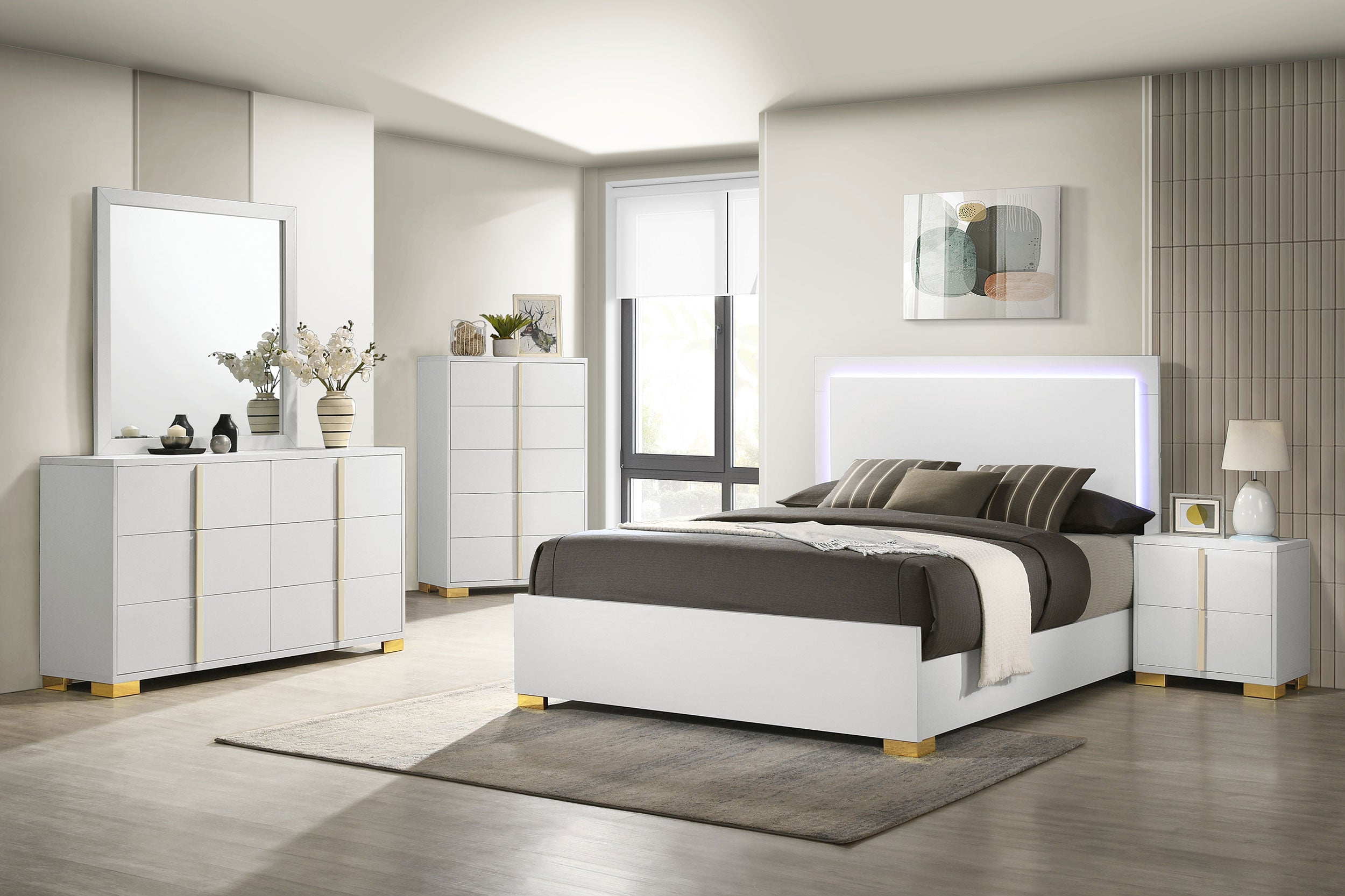 Marceline 2-drawer Nightstand White — view 14