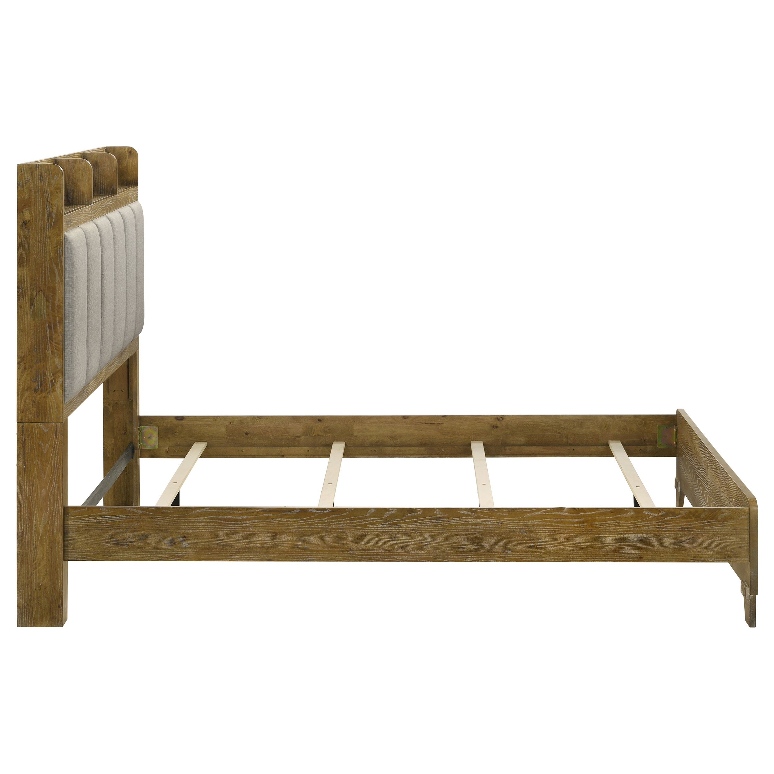 Henderson 57-inch Eastern King Bookcase Panel Bed Medium Oak — view 6
