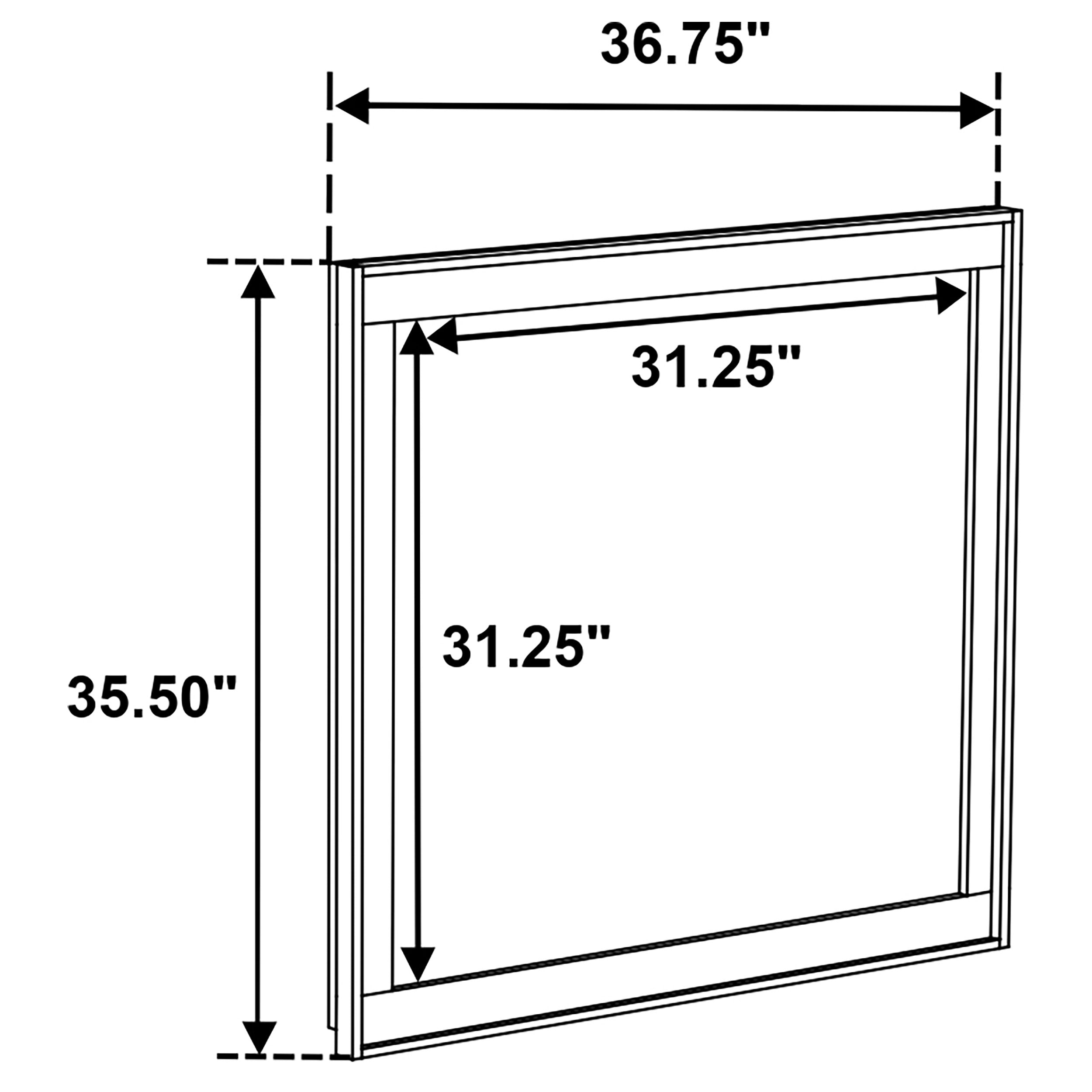 Henderson Dresser Mirror Medium Oak — view 5