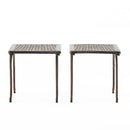 Laughlin - Traditional Style Cast End Table Set - Antique Espresso