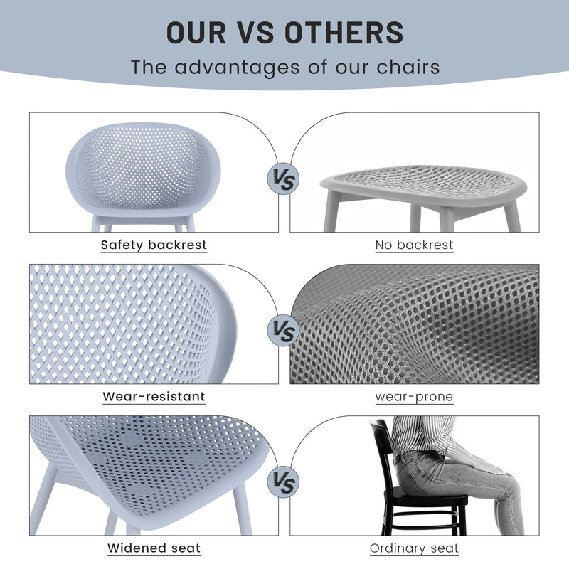 2 Pack Lounge Chair Set & Folding Square Table