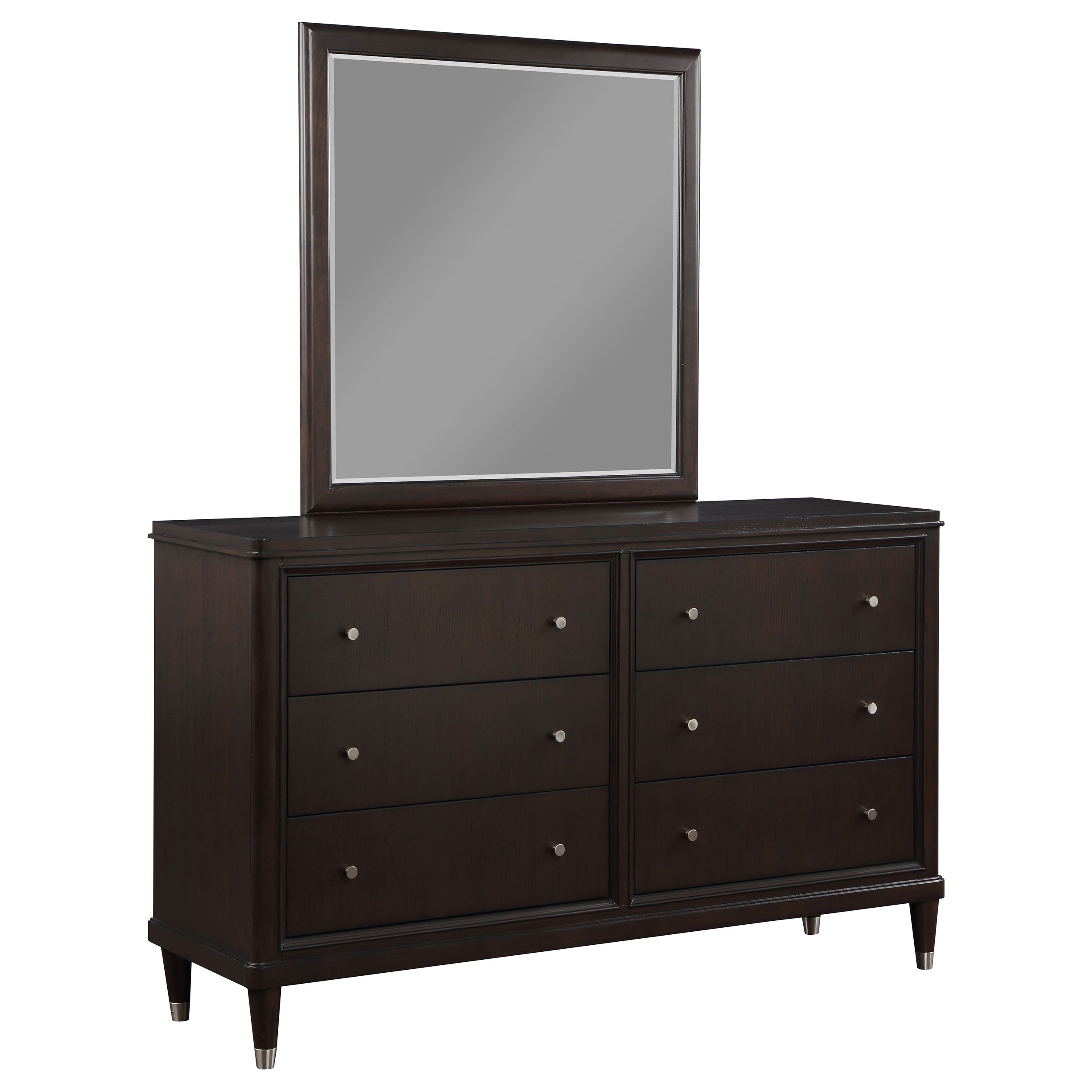 Emberlyn 6-drawer Dresser with Mirror Brown — view 1