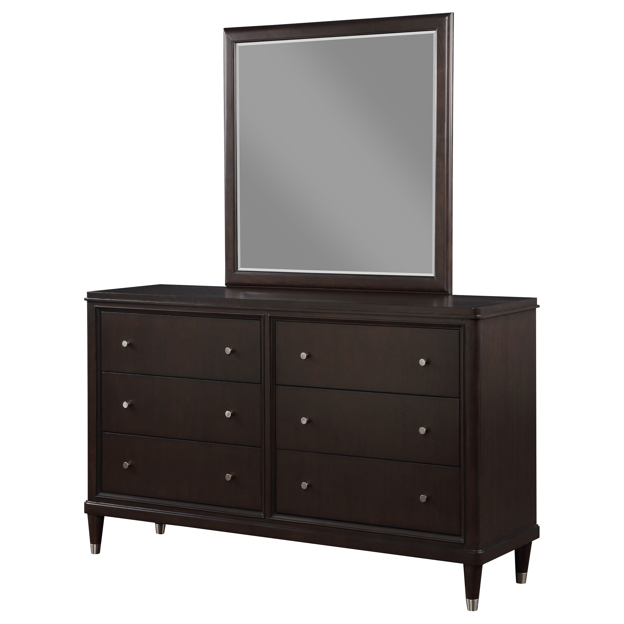 Emberlyn 6-drawer Dresser with Mirror Brown — view 4