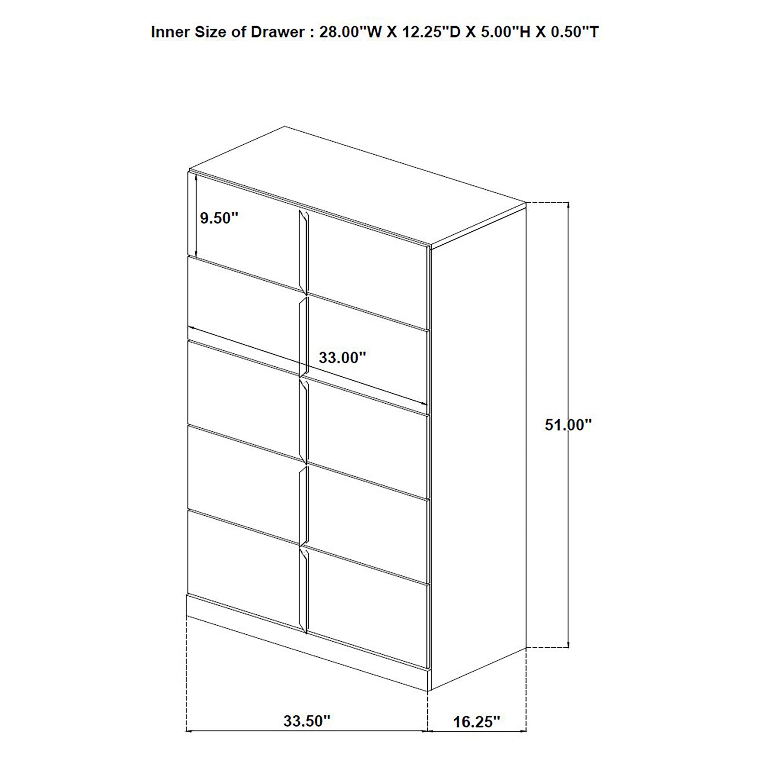 Ines 5-piece Queen Bedroom Set Grey and White High Gloss — view 20