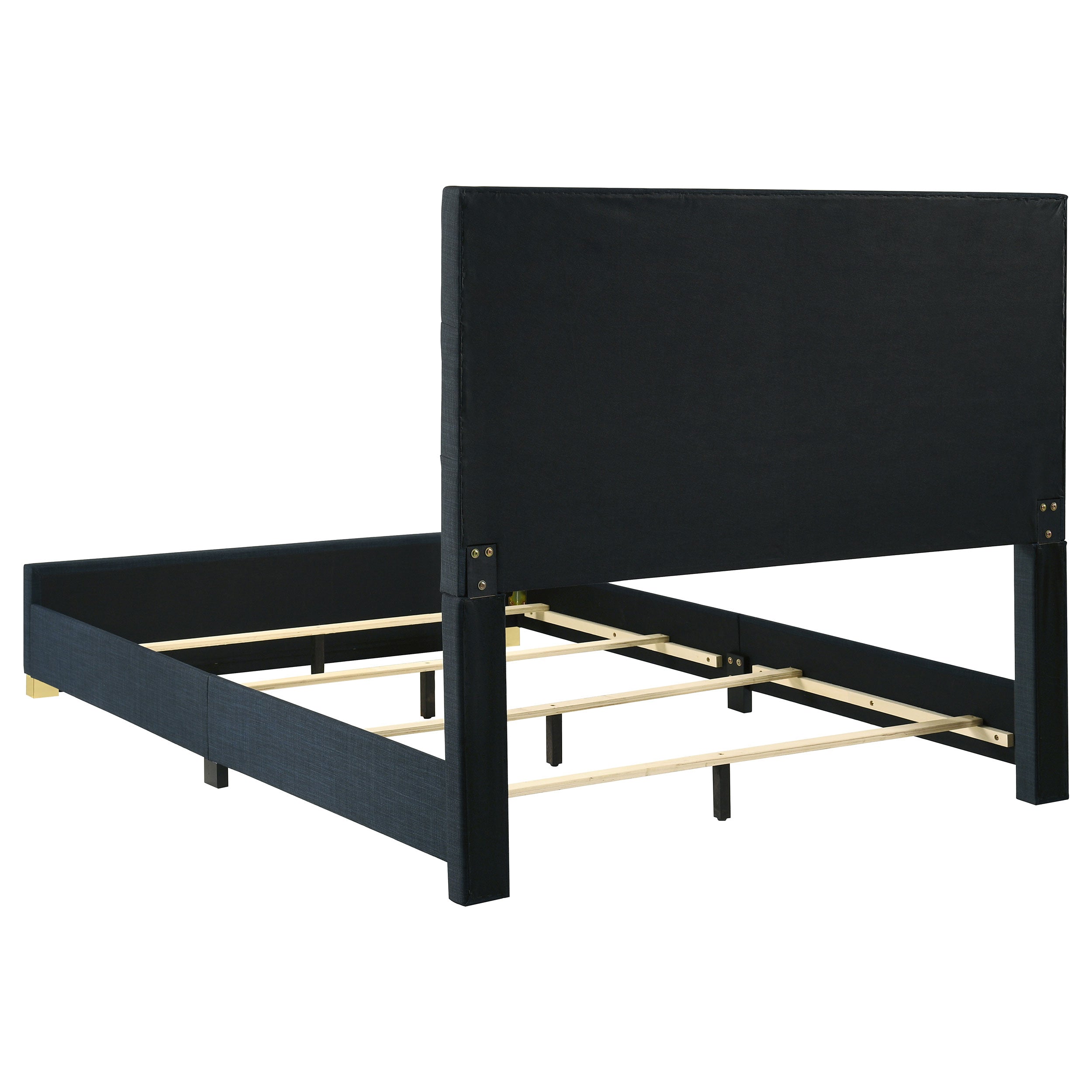 Ines 5-piece Queen Bedroom Set Navy and White High Gloss — view 4