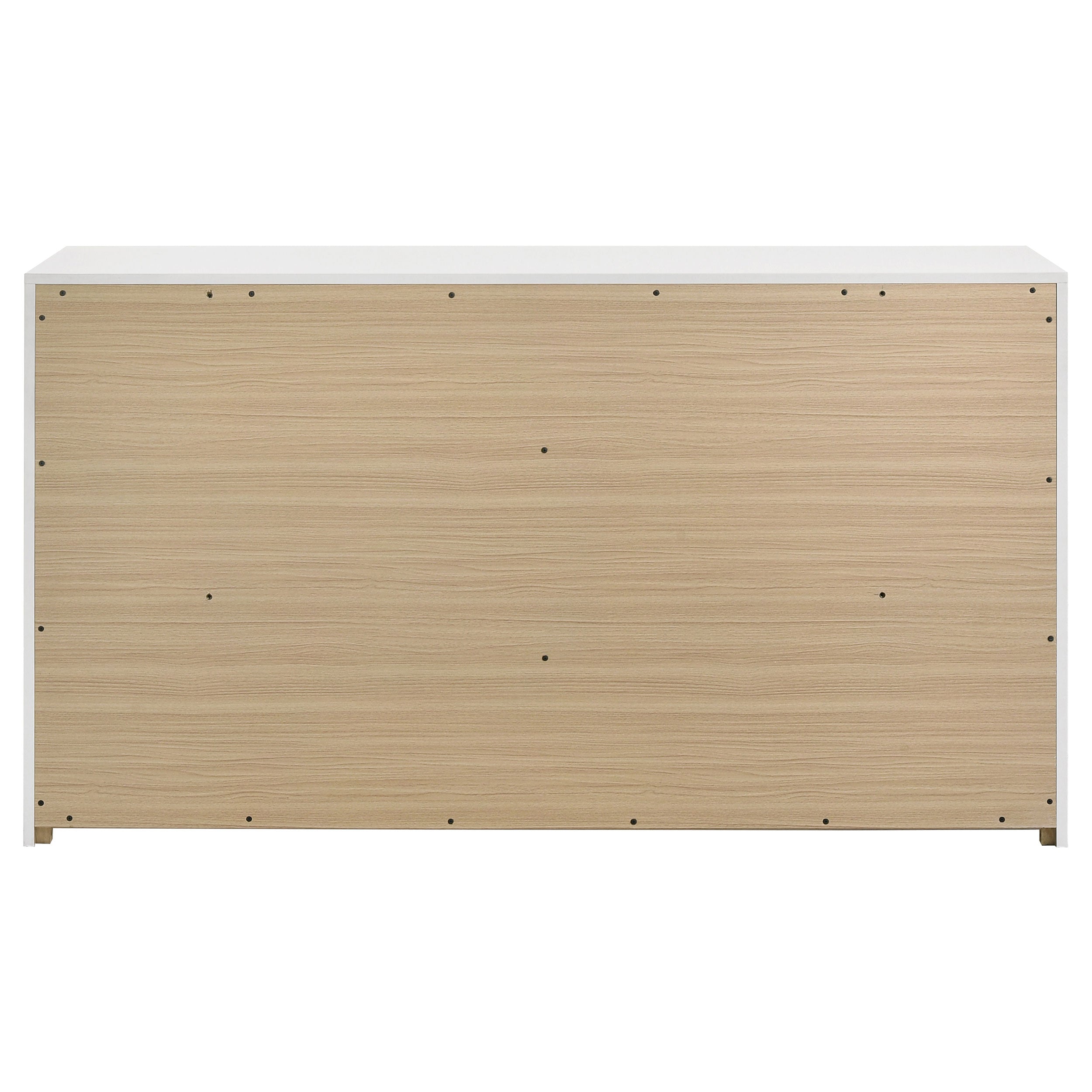 Ines 6-drawer Bedroom Dresser Cabinet White High Gloss — view 5