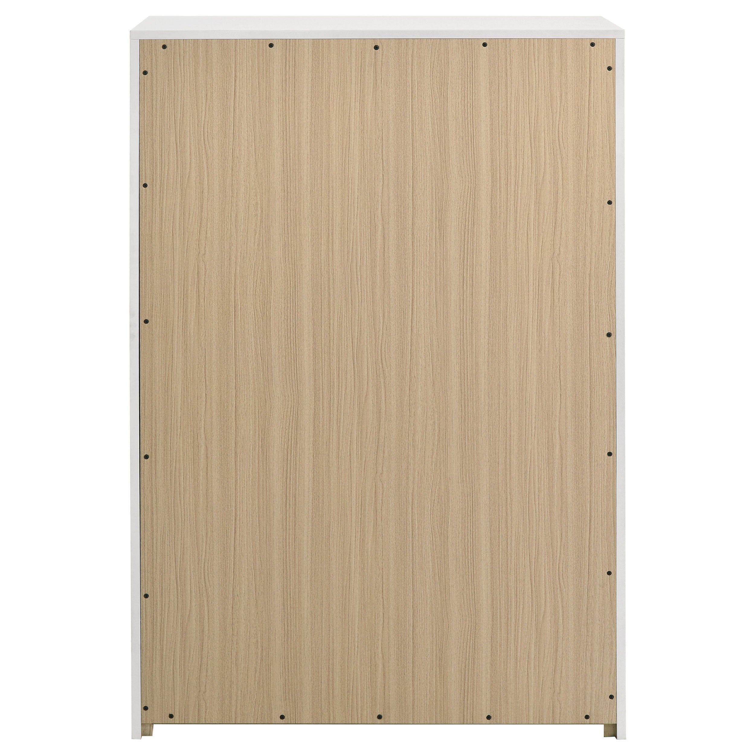 Ines 5-drawer Bedroom Chest of Drawers White High Gloss — view 5