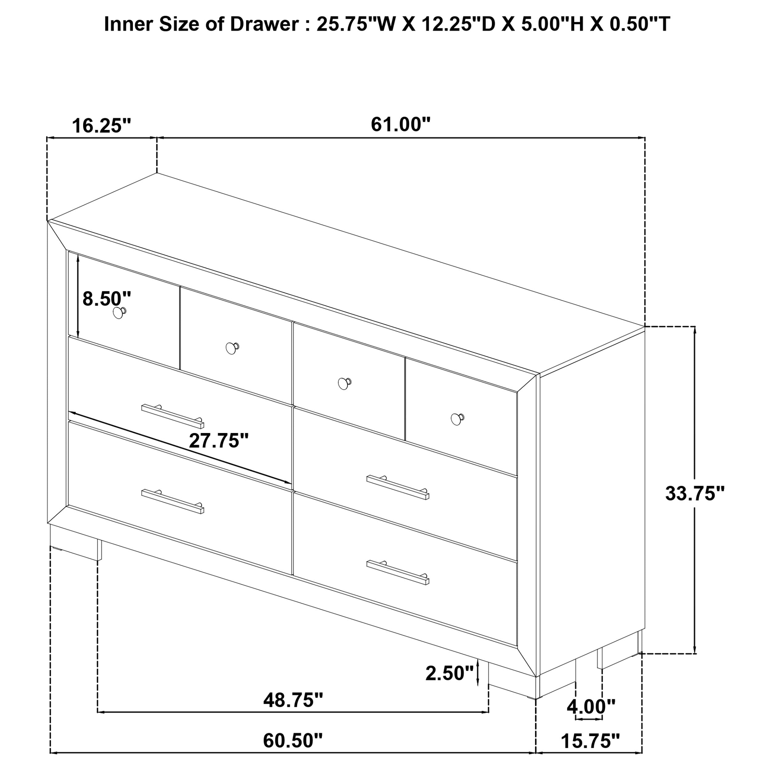 Arielle 4-piece Queen Bedroom Set Light Oak — view 18
