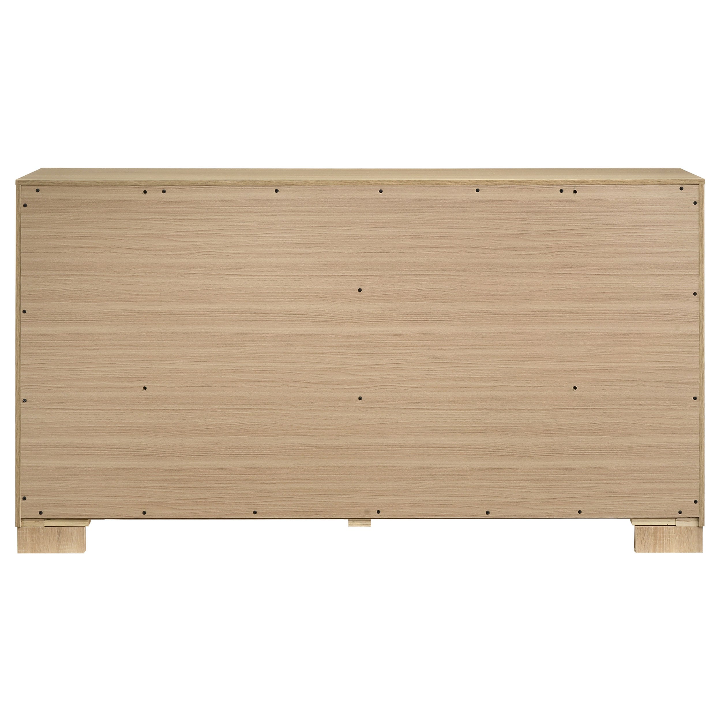 Arielle 6-drawer Bedroom Dresser Cabinet Light Oak — view 5