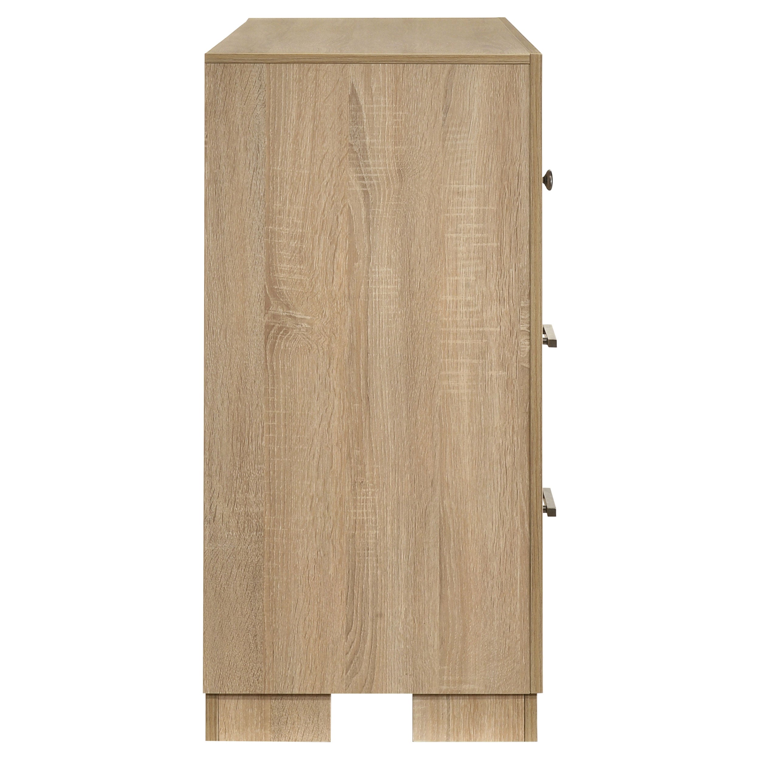 Arielle 6-drawer Bedroom Dresser Cabinet Light Oak — view 6