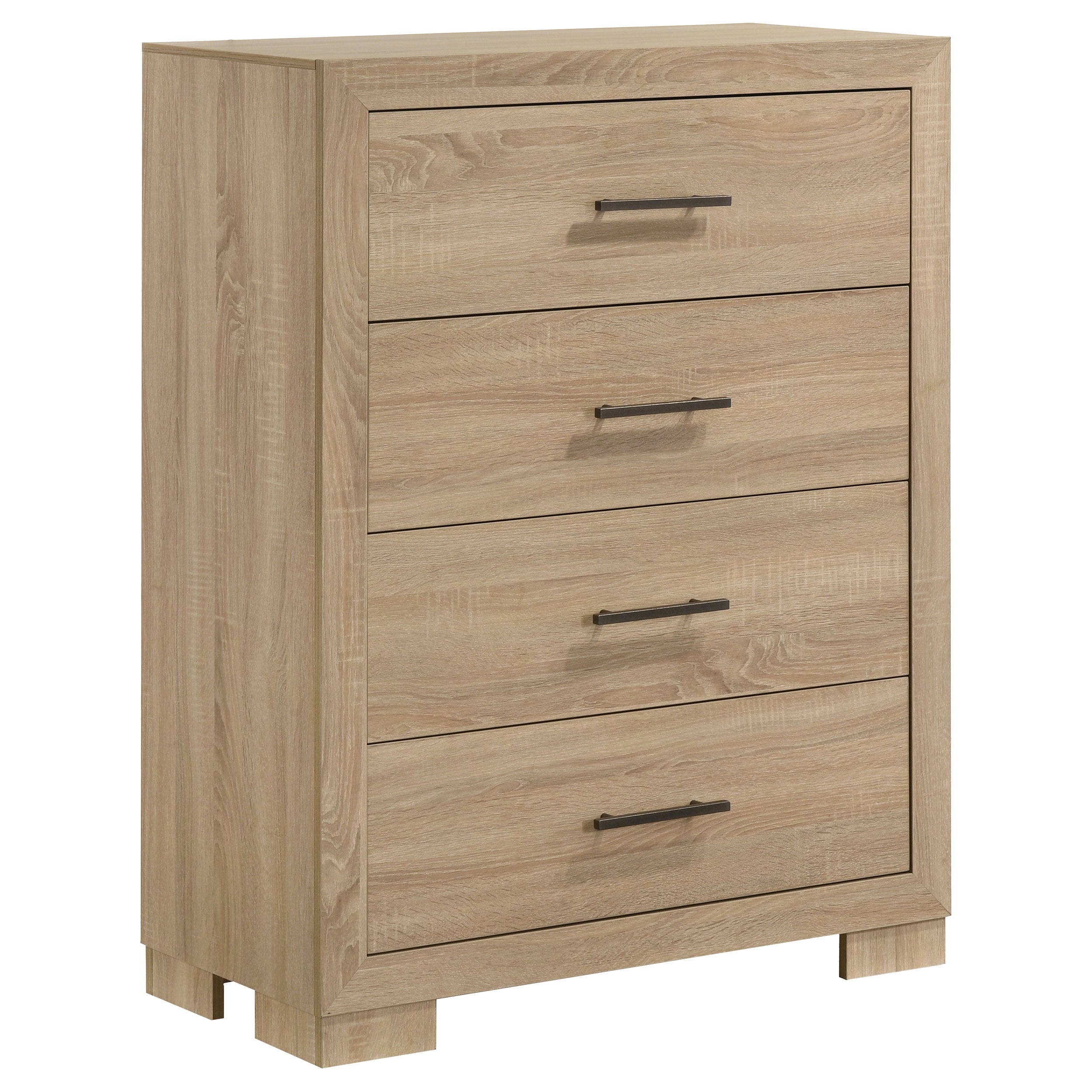 Arielle 4-drawer Bedroom Chest of Drawers Light Oak — view 1