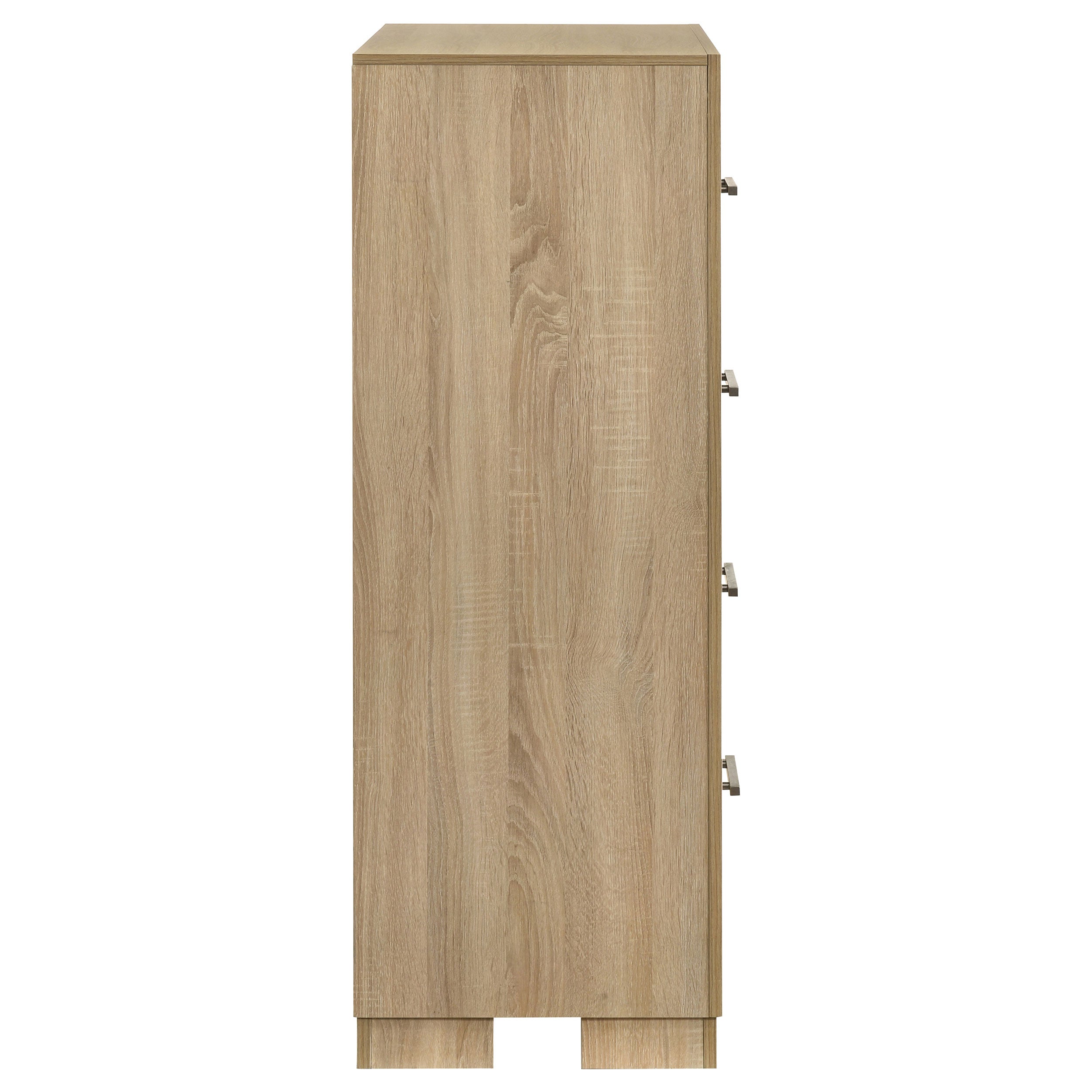 Arielle 4-drawer Bedroom Chest of Drawers Light Oak — view 6