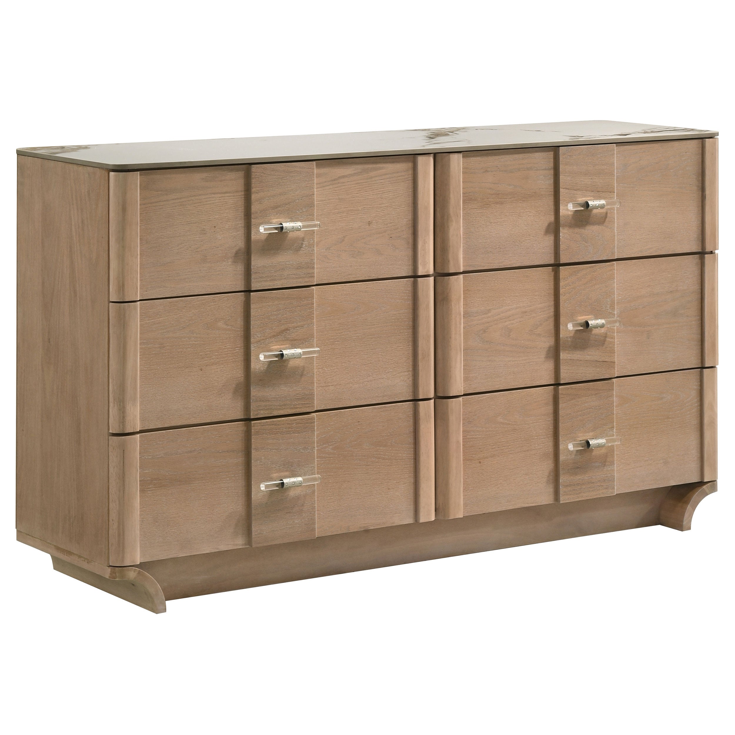 Leanne 4-piece Eastern King Bedroom Set Light Oak — view 7