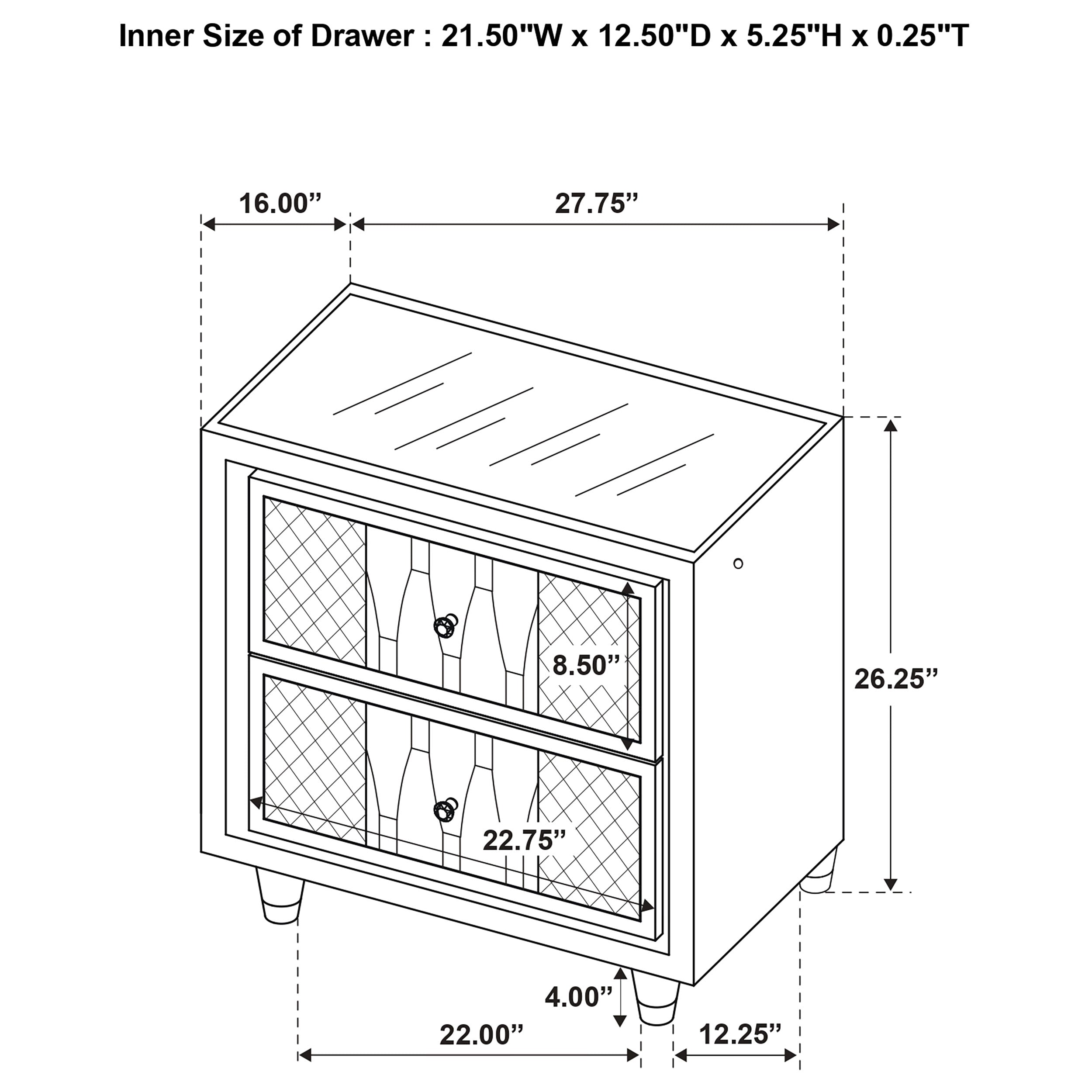 Lorient 5-piece Queen Bedroom Set Black — view 17
