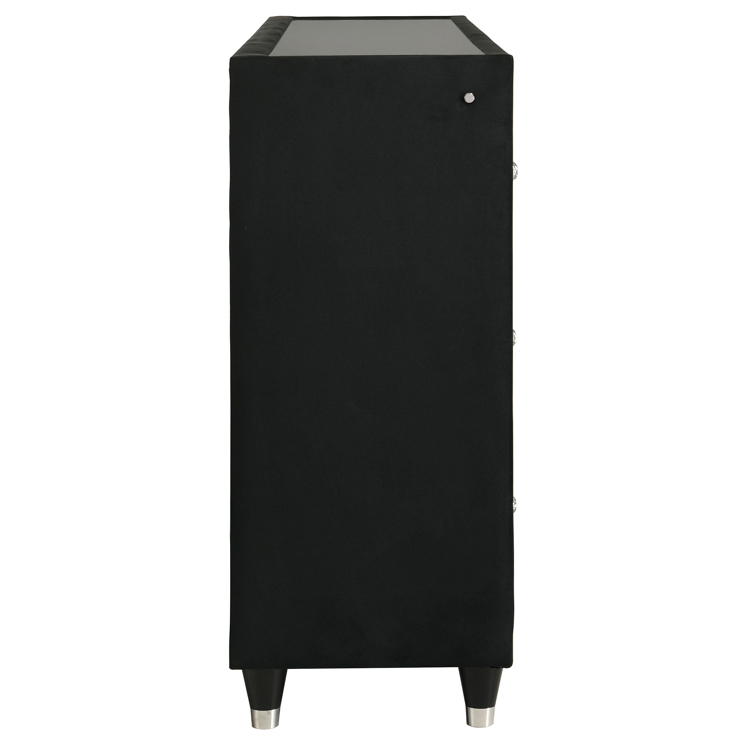 Lorient 8-drawer LED Bedroom Flame Box Dresser Black — view 9