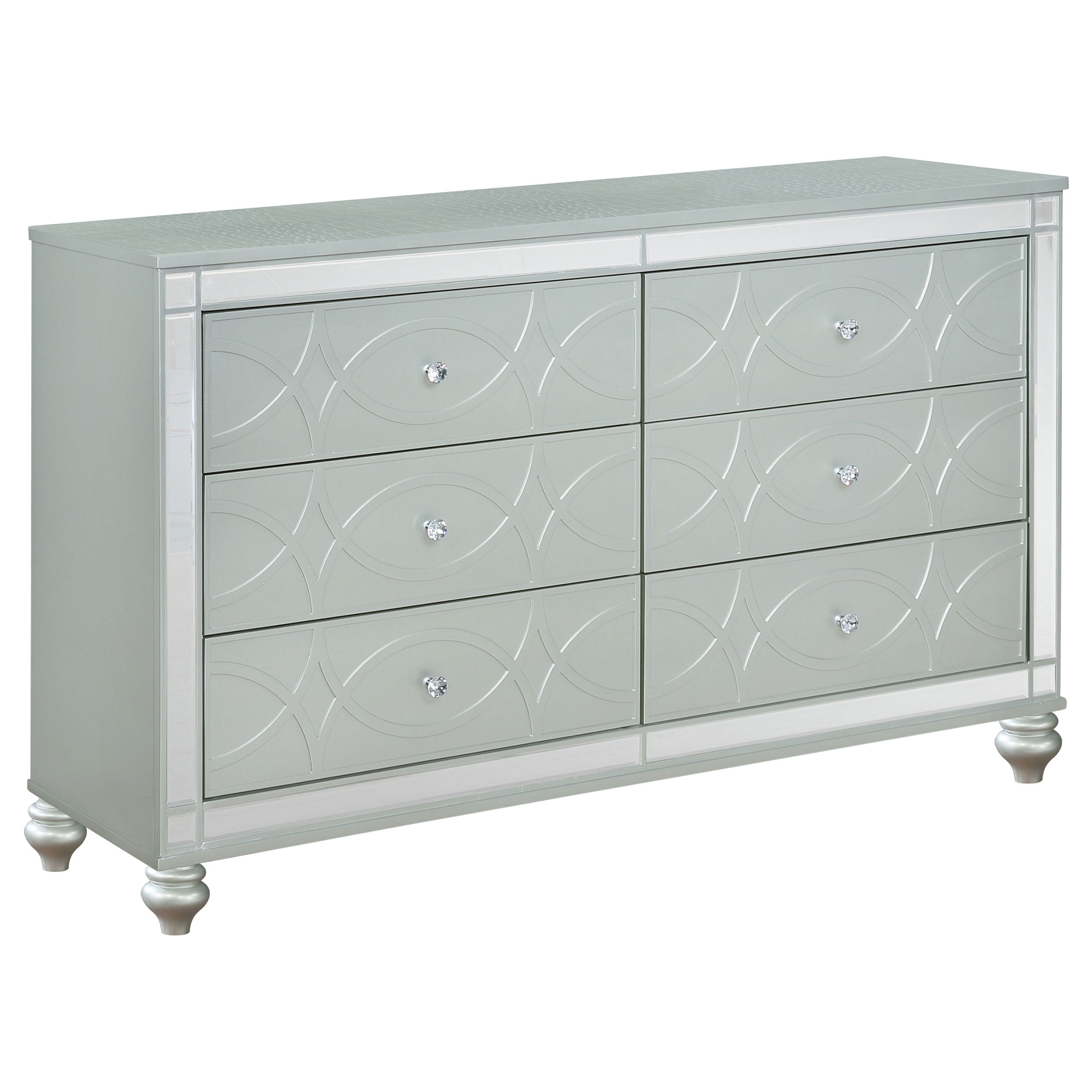 Gunnison 4-piece Eastern King Bedroom Set Silver Metallic — view 7