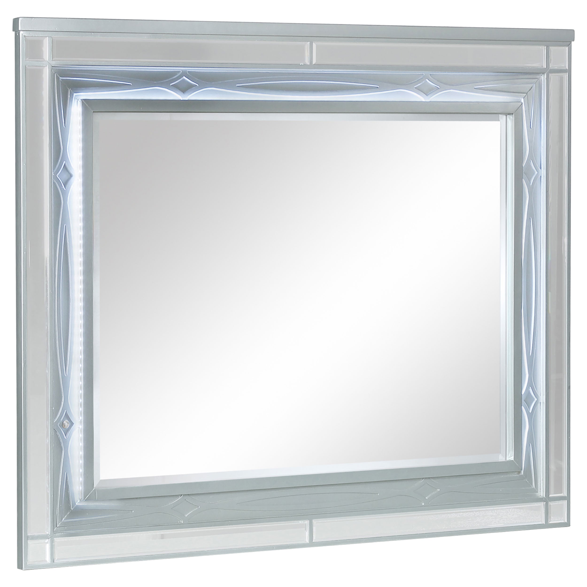Gunnison Dresser Mirror Silver Metallic — view 1