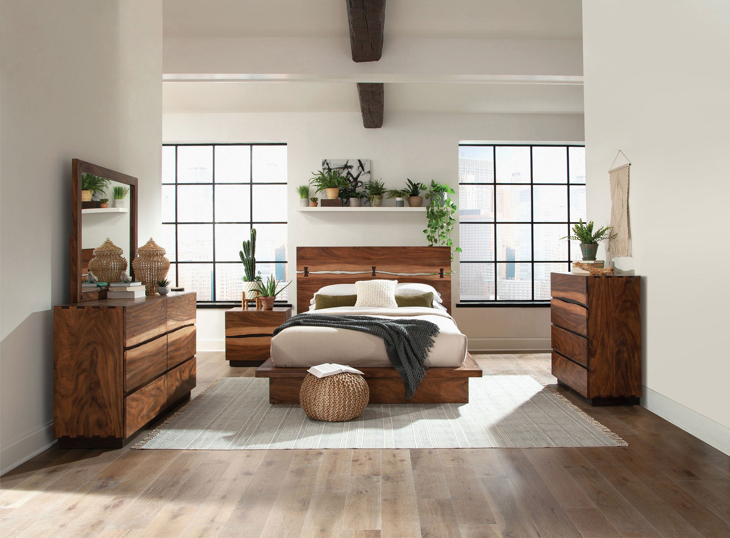 Winslow 5-piece Eastern King Bedroom Set Smokey Walnut — view 1
