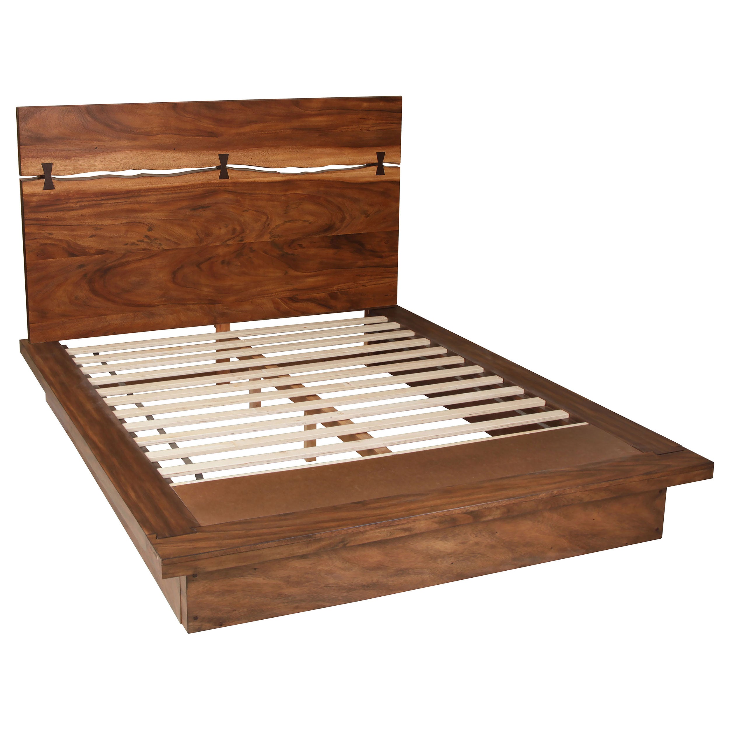Winslow Wood Eastern King Panel Bed Smokey Walnut — view 1