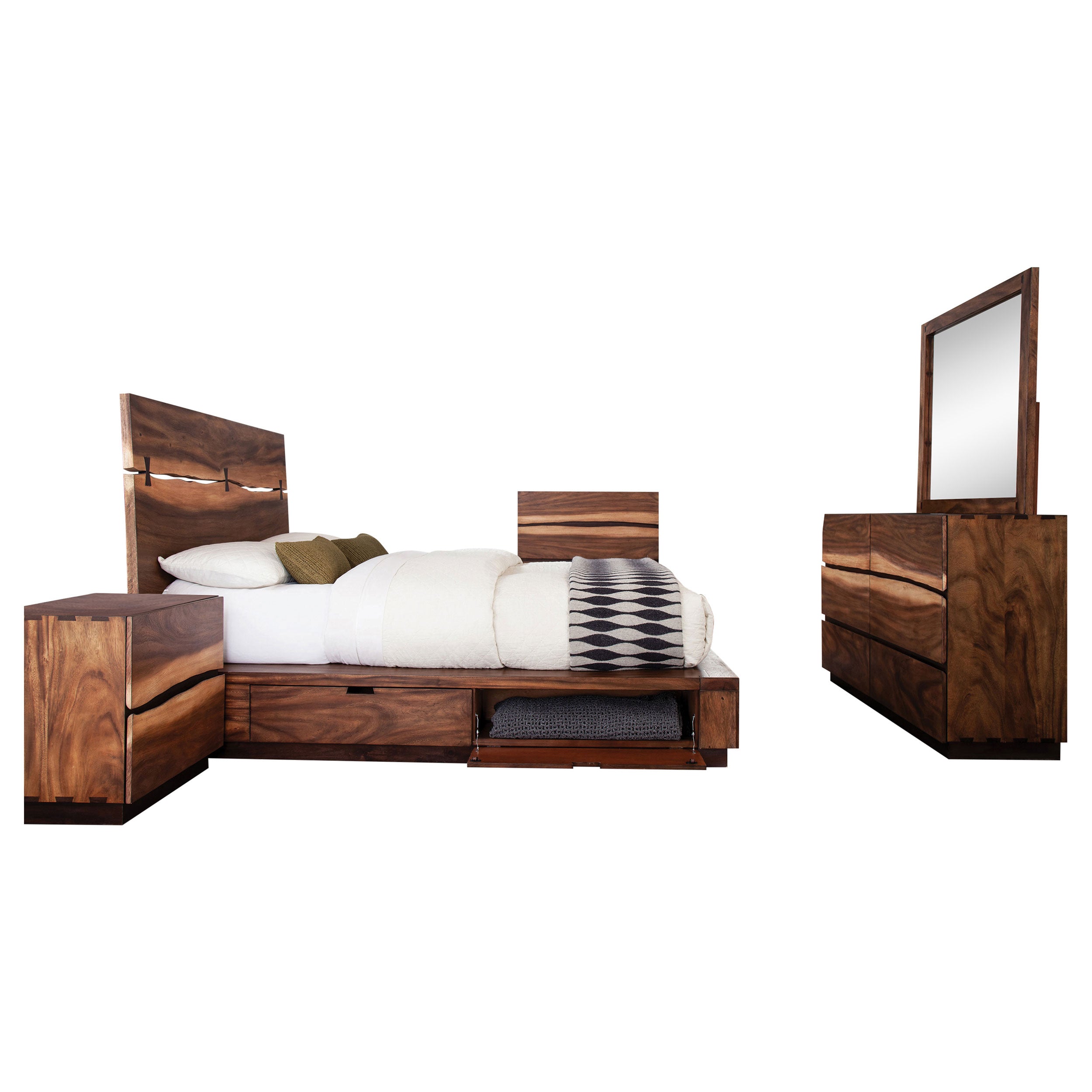 Winslow 5-piece Eastern King Bedroom Set Smokey Walnut — view 2