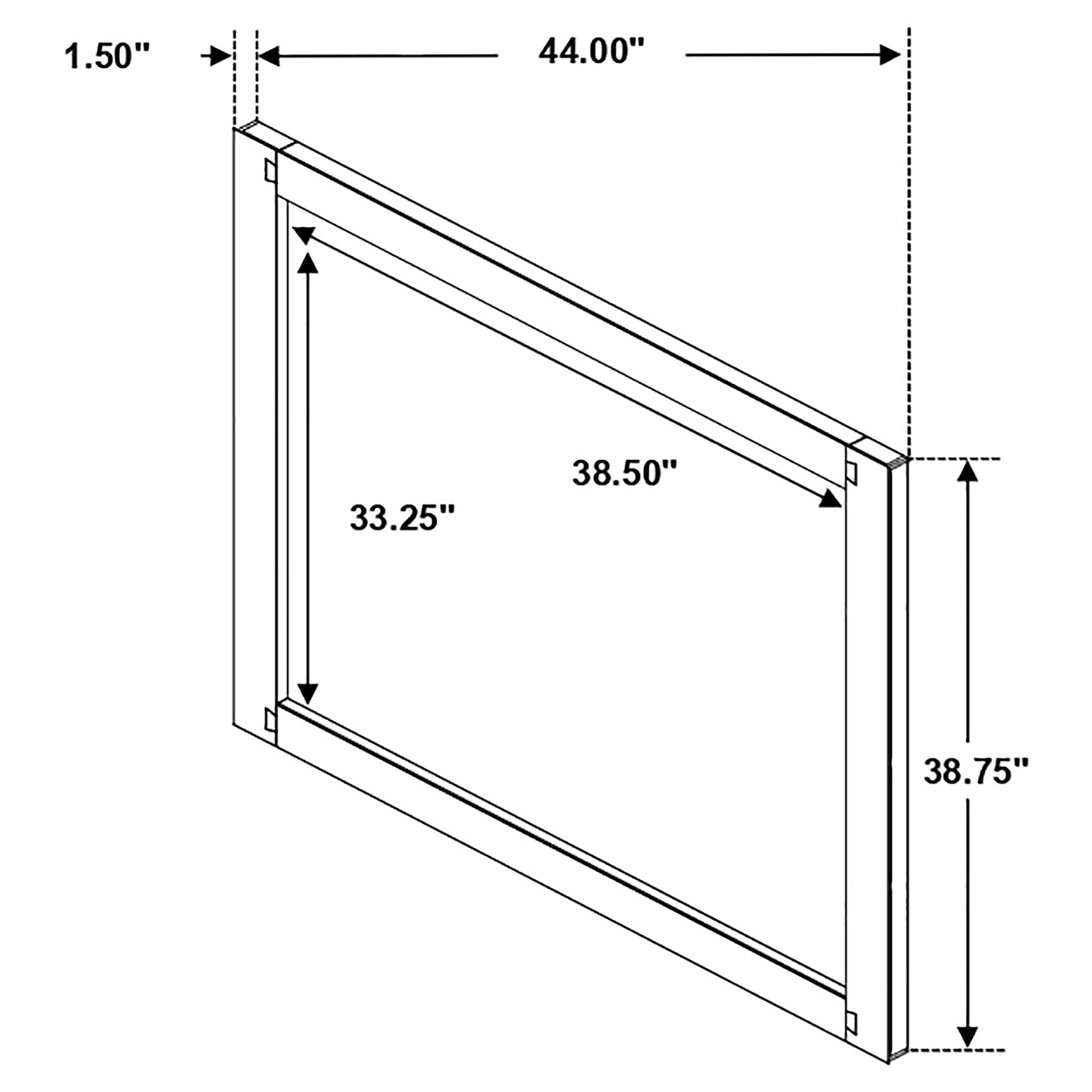 Winslow Dresser Mirror Smokey Walnut — view 3
