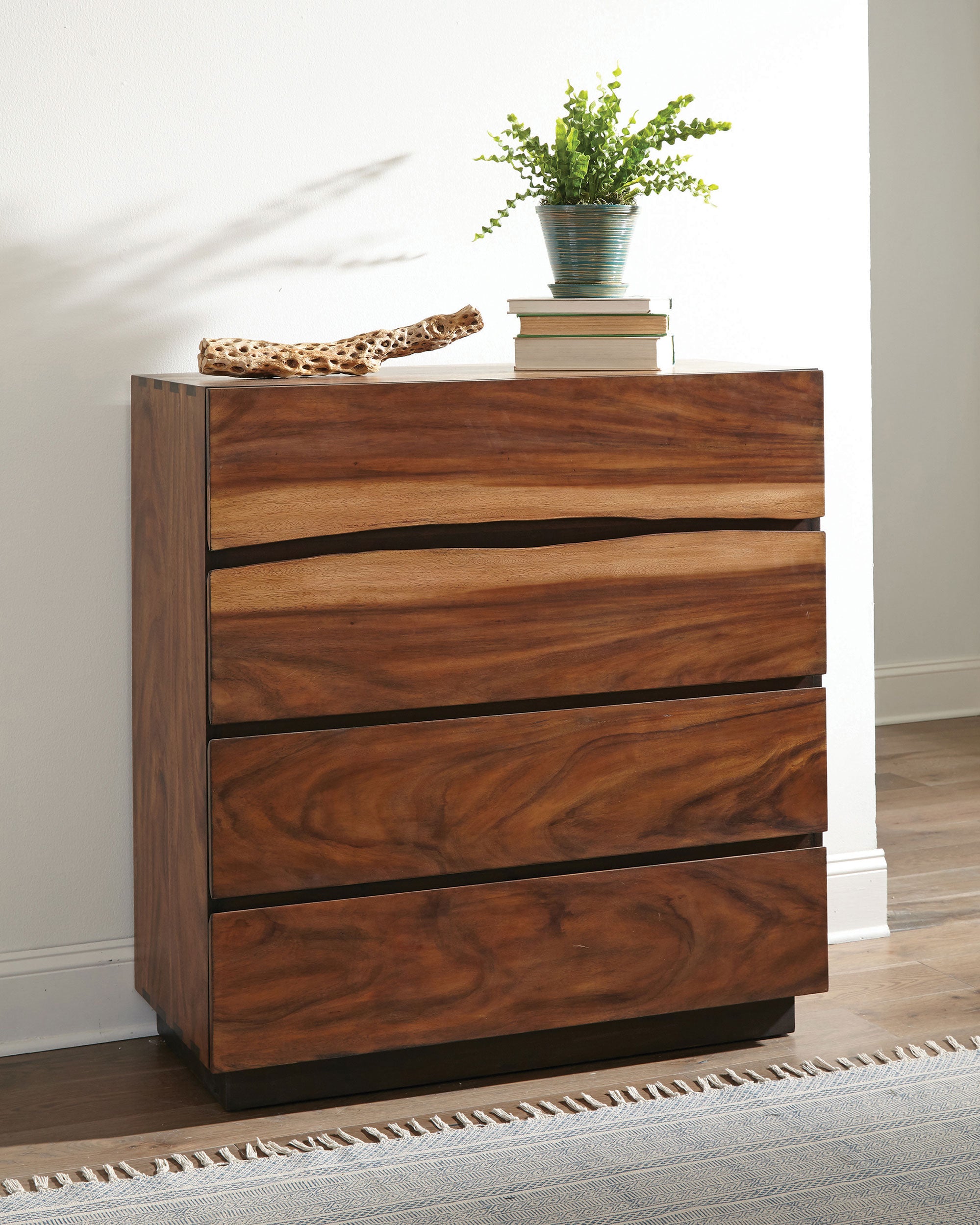 Winslow 4-drawer Bedroom Chest Smokey Walnut — view 2