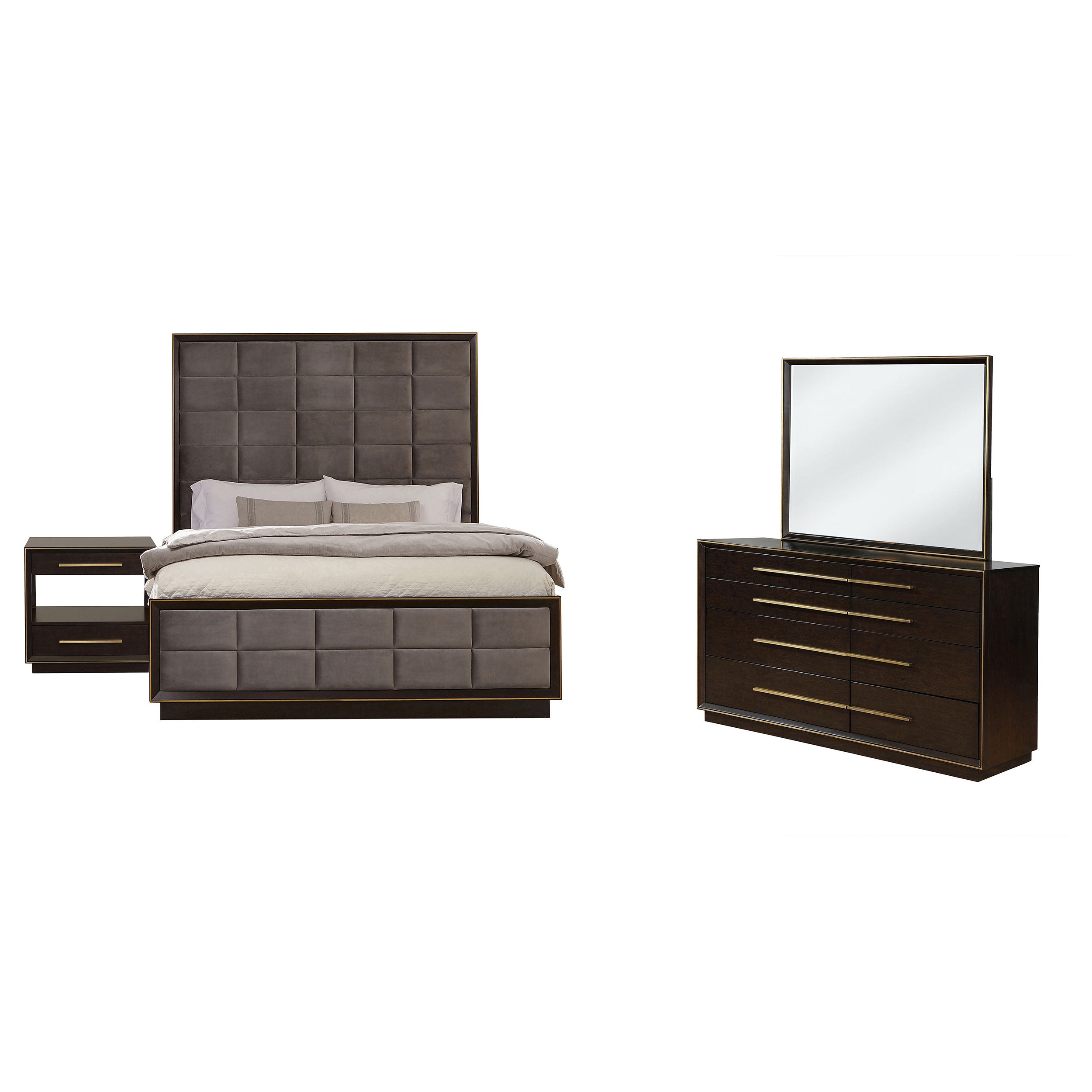 Durango 4-piece Eastern King Bedroom Set Smoked Peppercorn — view 2