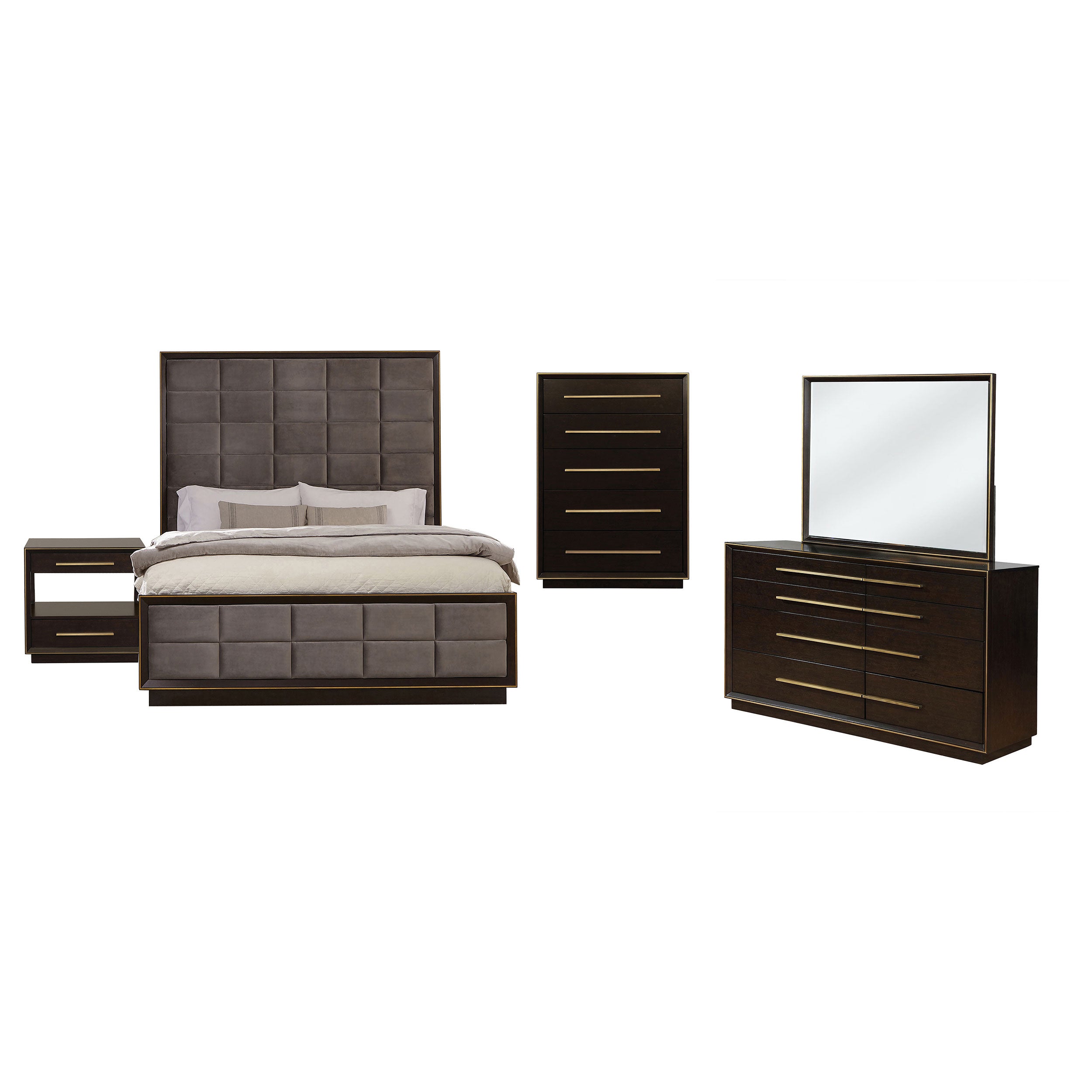 Durango 5-piece Eastern King Bedroom Set Smoked Peppercorn — view 2