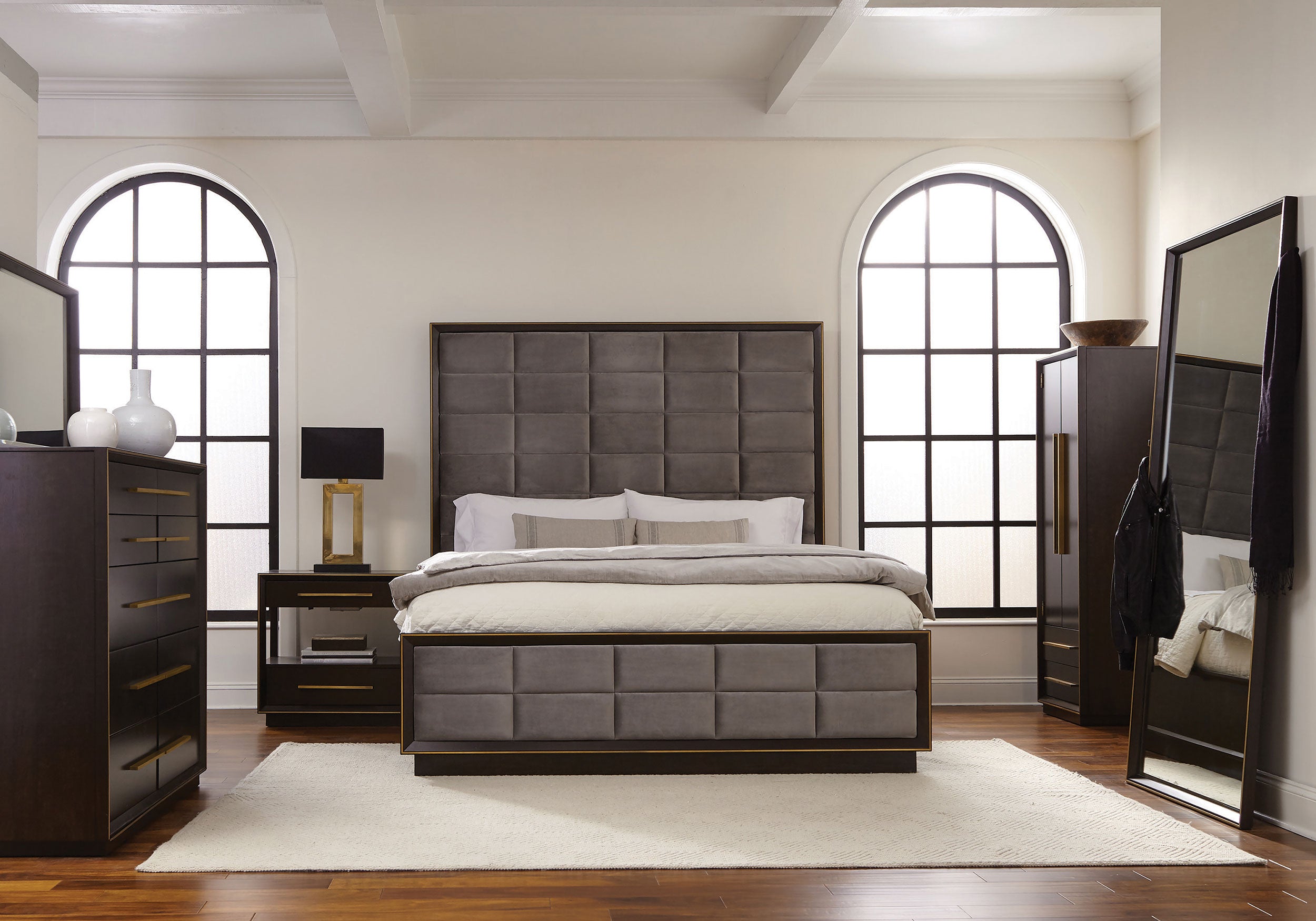 Durango 2-drawer Nightstand Smoked Peppercorn — view 12