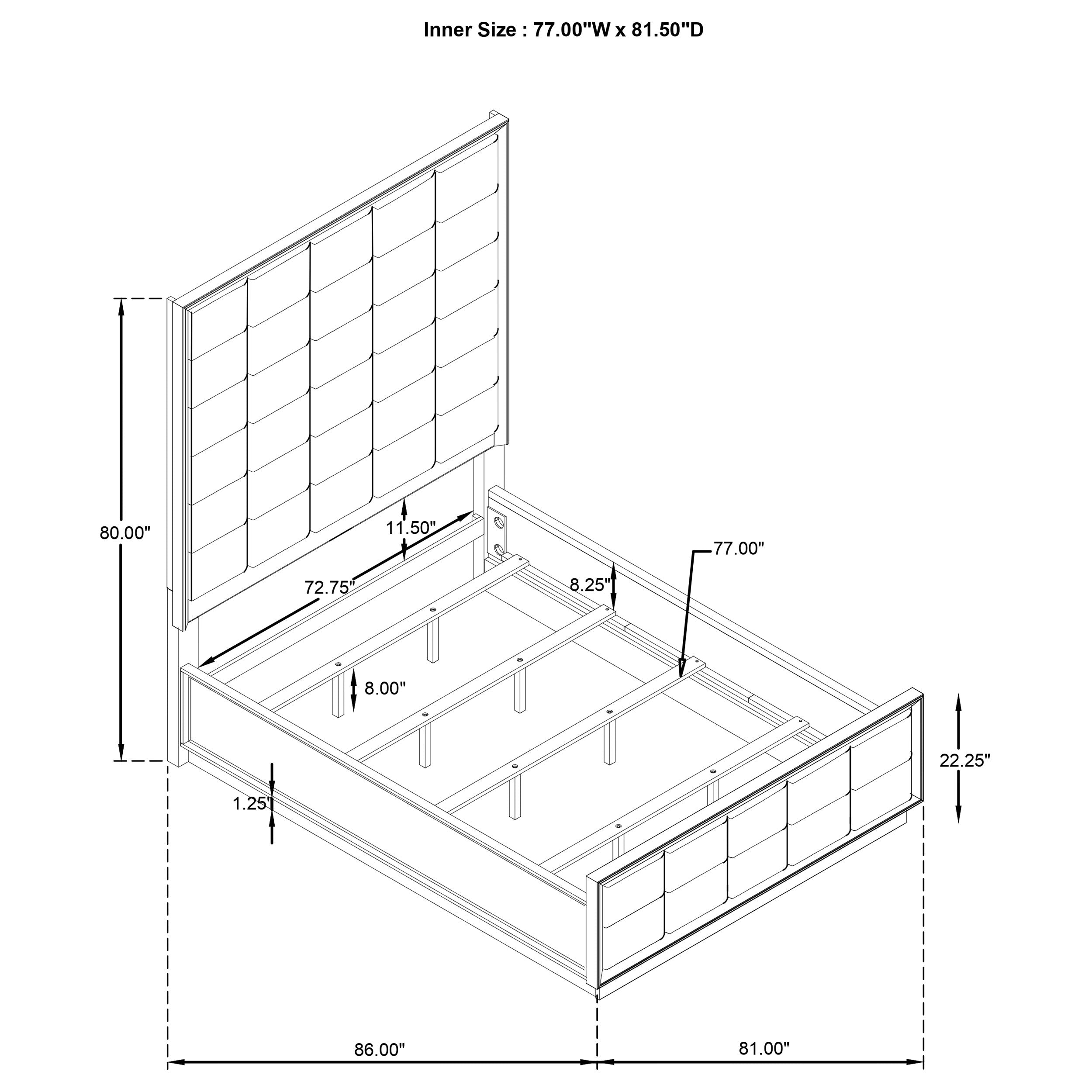 Durango 5-piece Eastern King Bedroom Set Taupe Oak — view 16