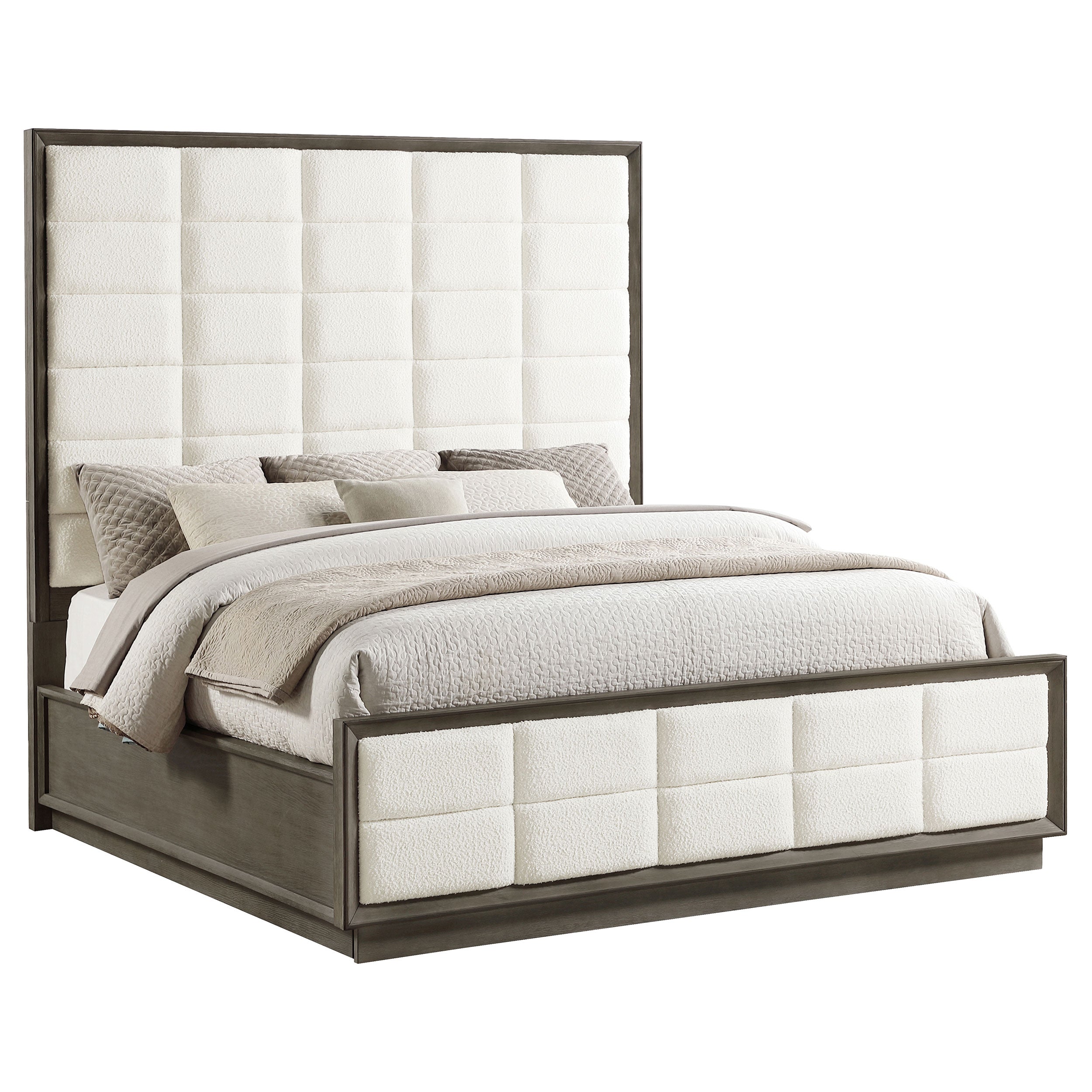 Durango 80-inch Eastern King Panel Bed Taupe Oak — view 3
