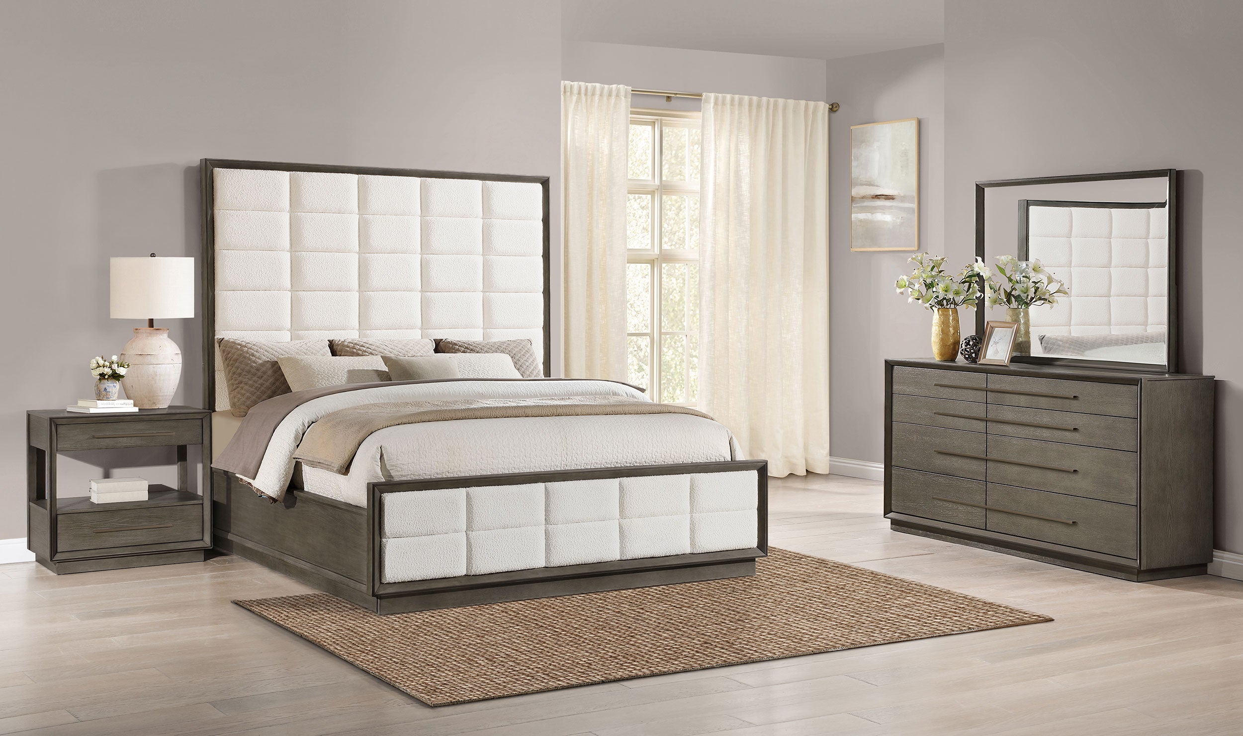 Durango 4-piece California King Bedroom Set Taupe Oak — view 1