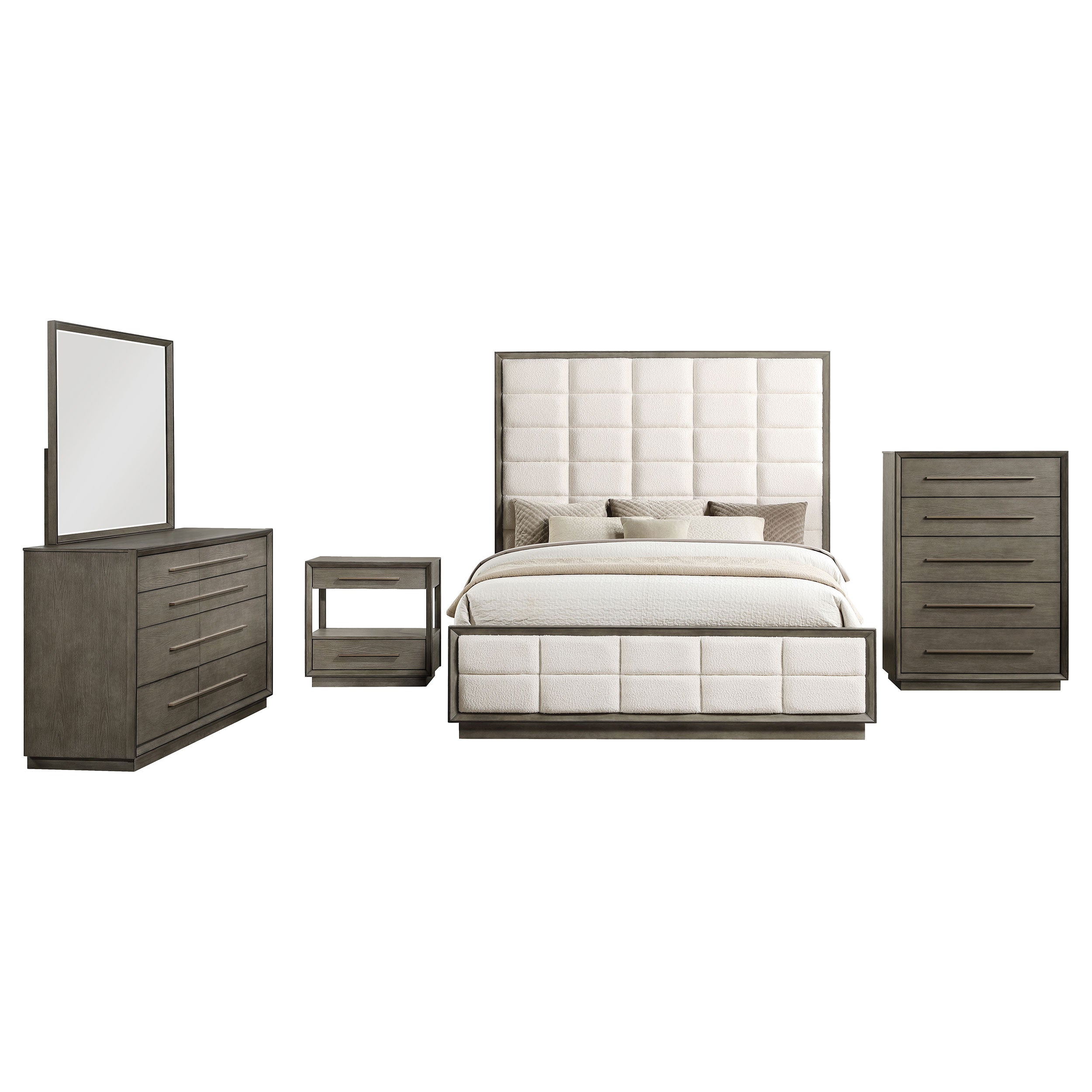 Durango 5-piece Queen Bedroom Set Taupe Oak — view 2
