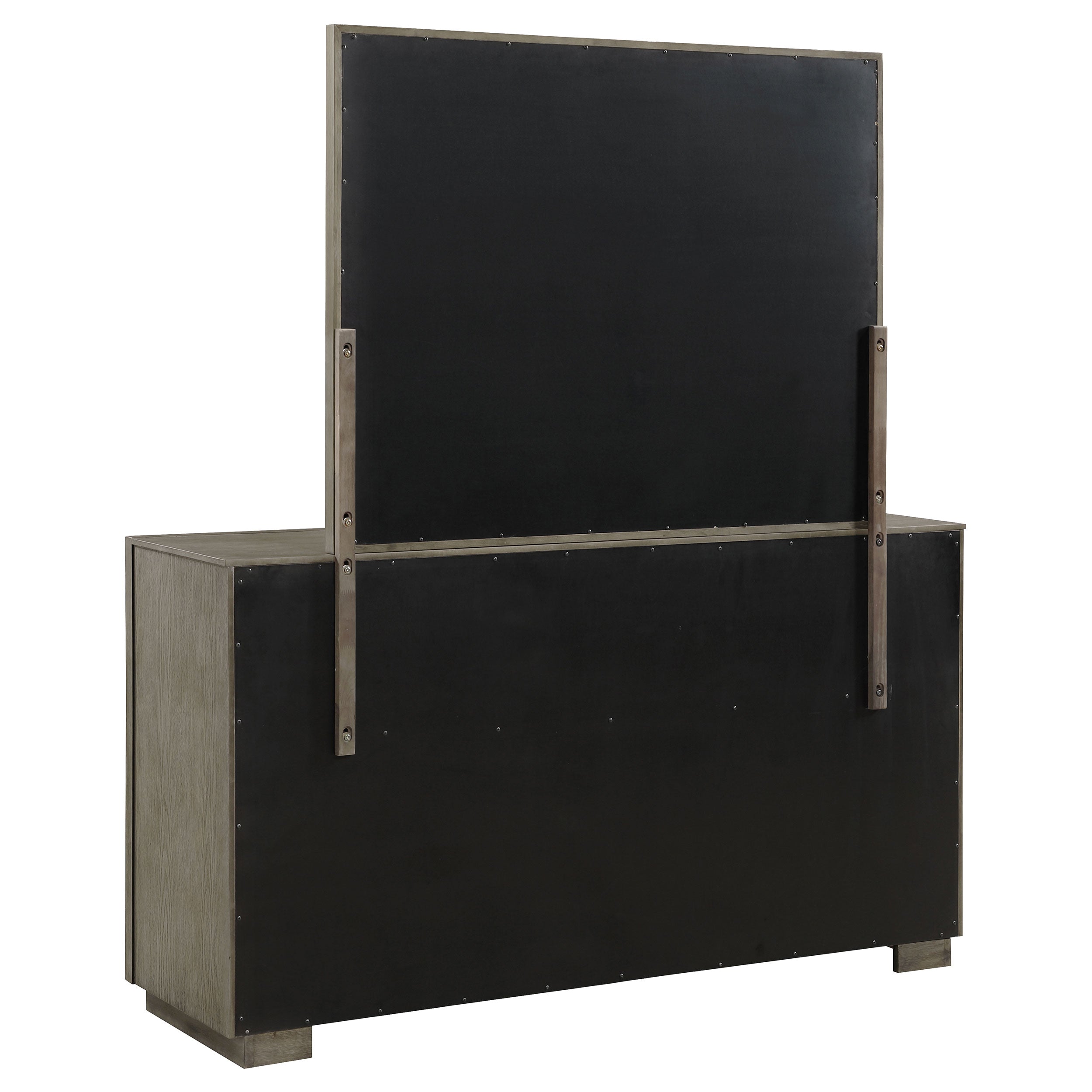 Durango 8-drawer Dresser and Mirror Taupe Oak — view 6