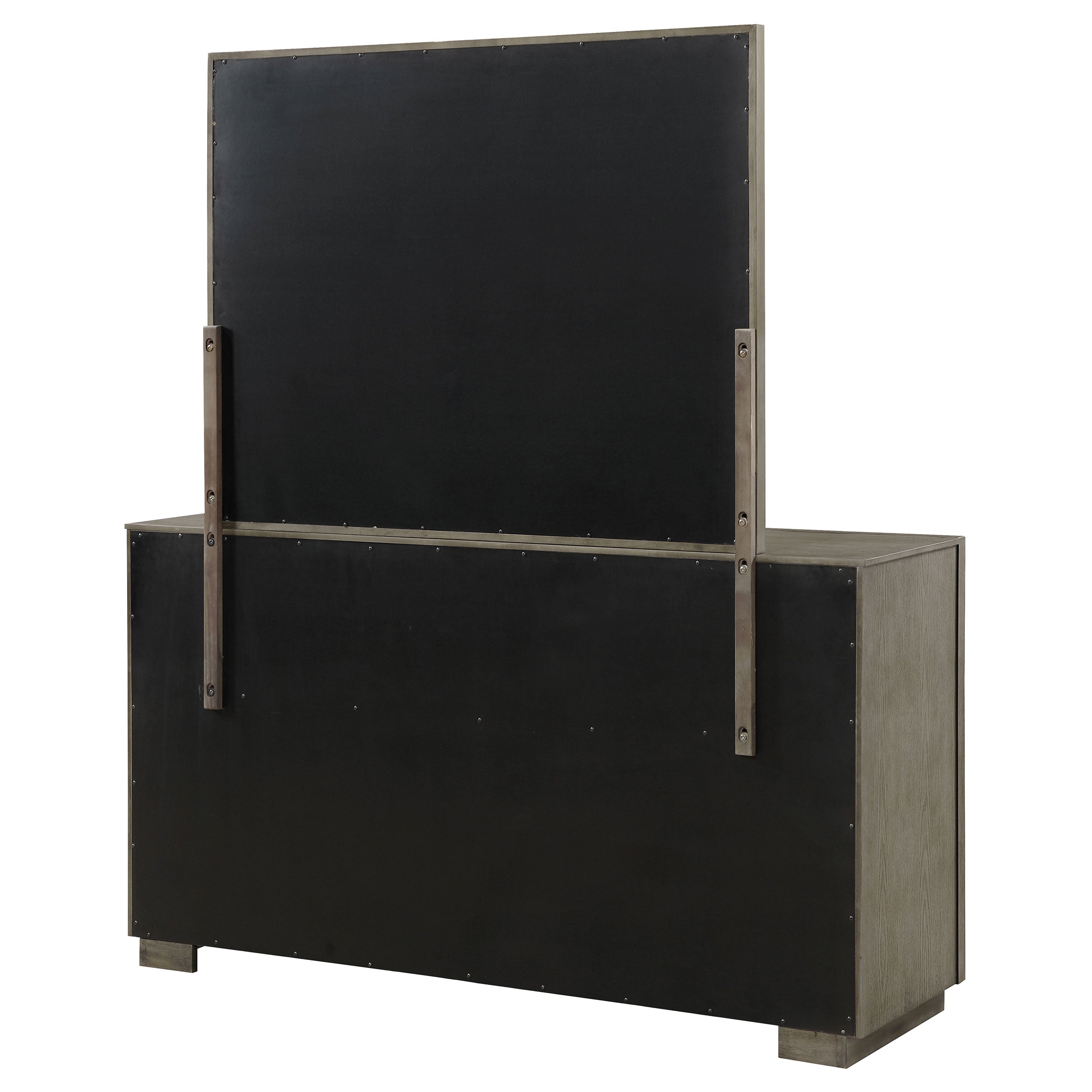 Durango 8-drawer Dresser and Mirror Taupe Oak — view 8