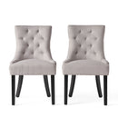 Contemporary Cheney Dining Chair Set With Tufted Design