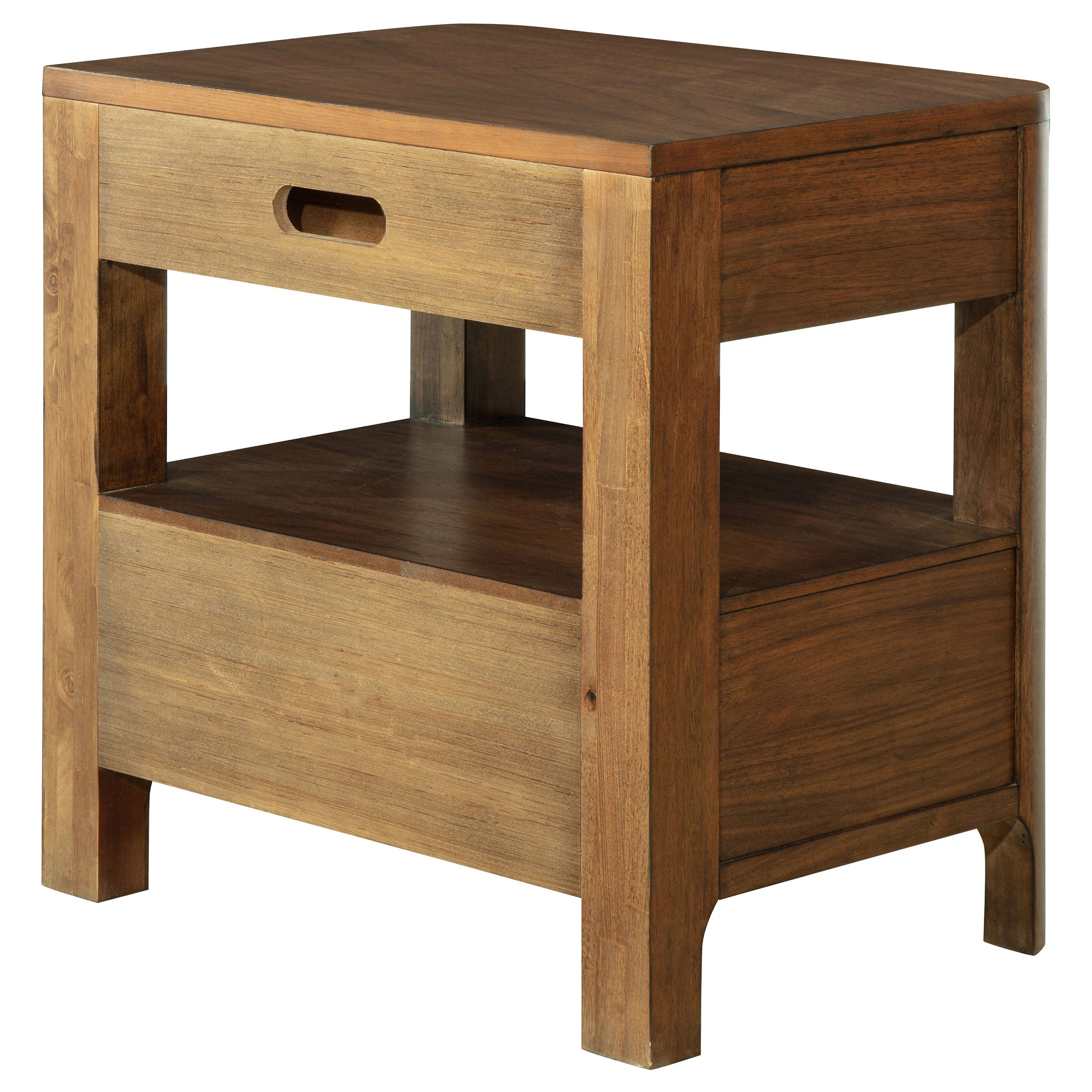 Maderia 2-drawer Nightstand Bedside Table Walnut — view 8
