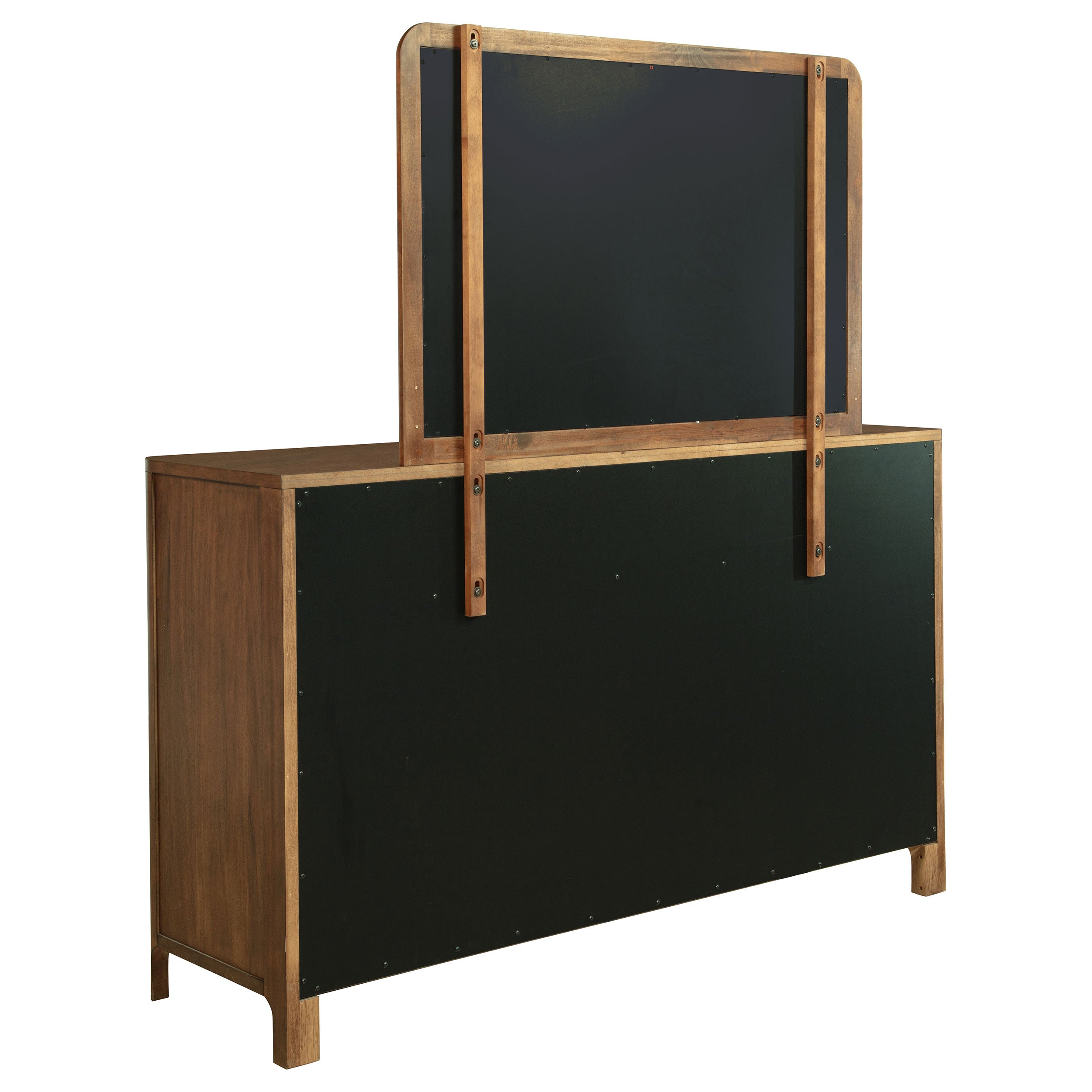 Maderia 8-drawer Dresser and Mirror Walnut — view 6