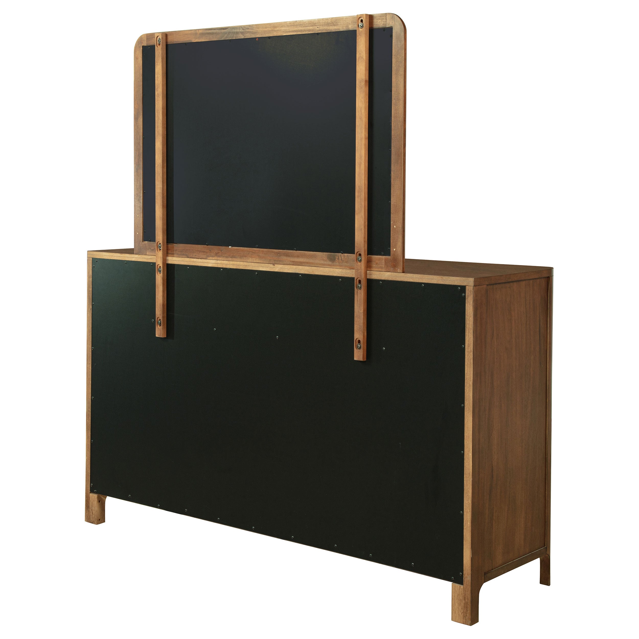 Maderia 8-drawer Dresser and Mirror Walnut — view 8