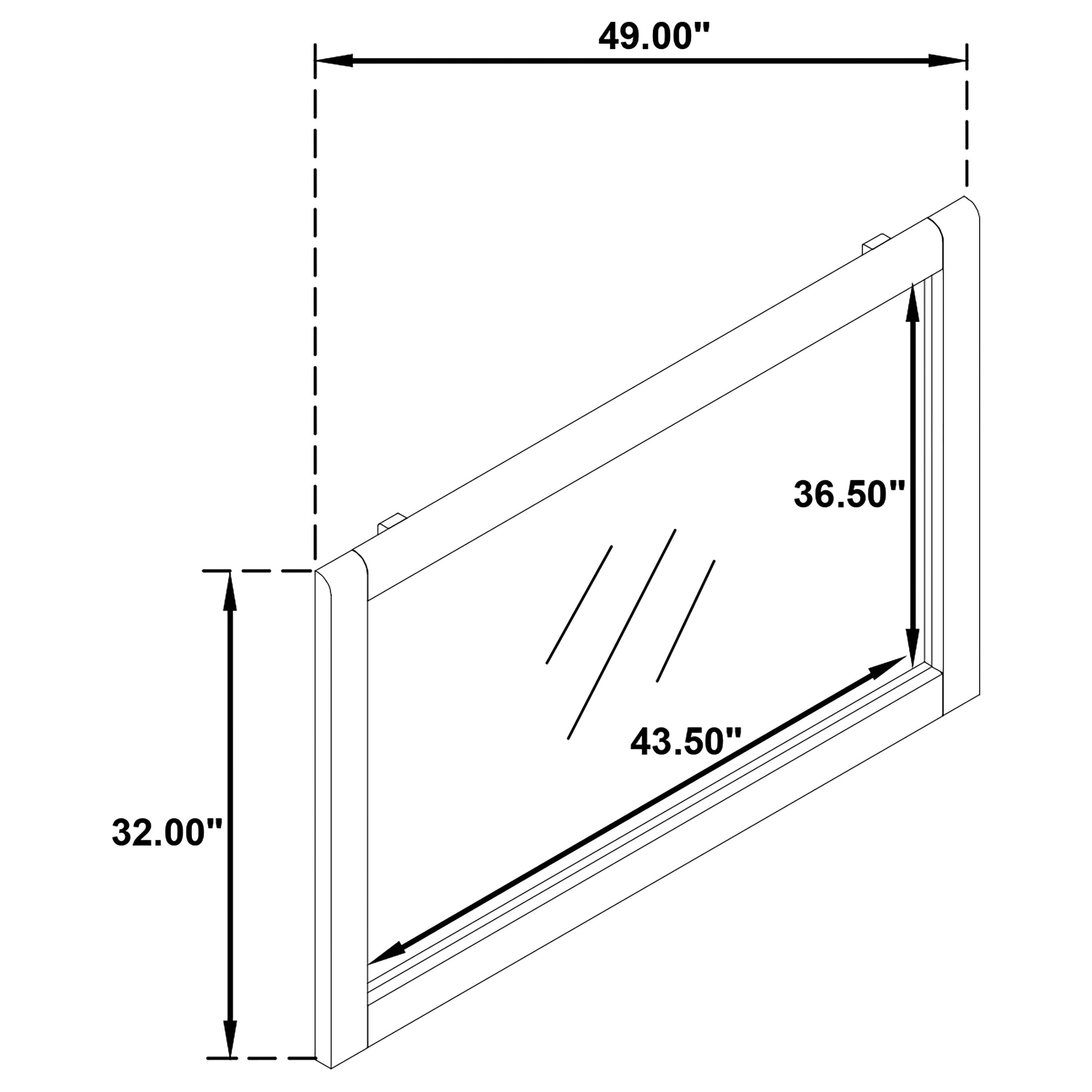 Maderia Dresser Mirror Walnut — view 5