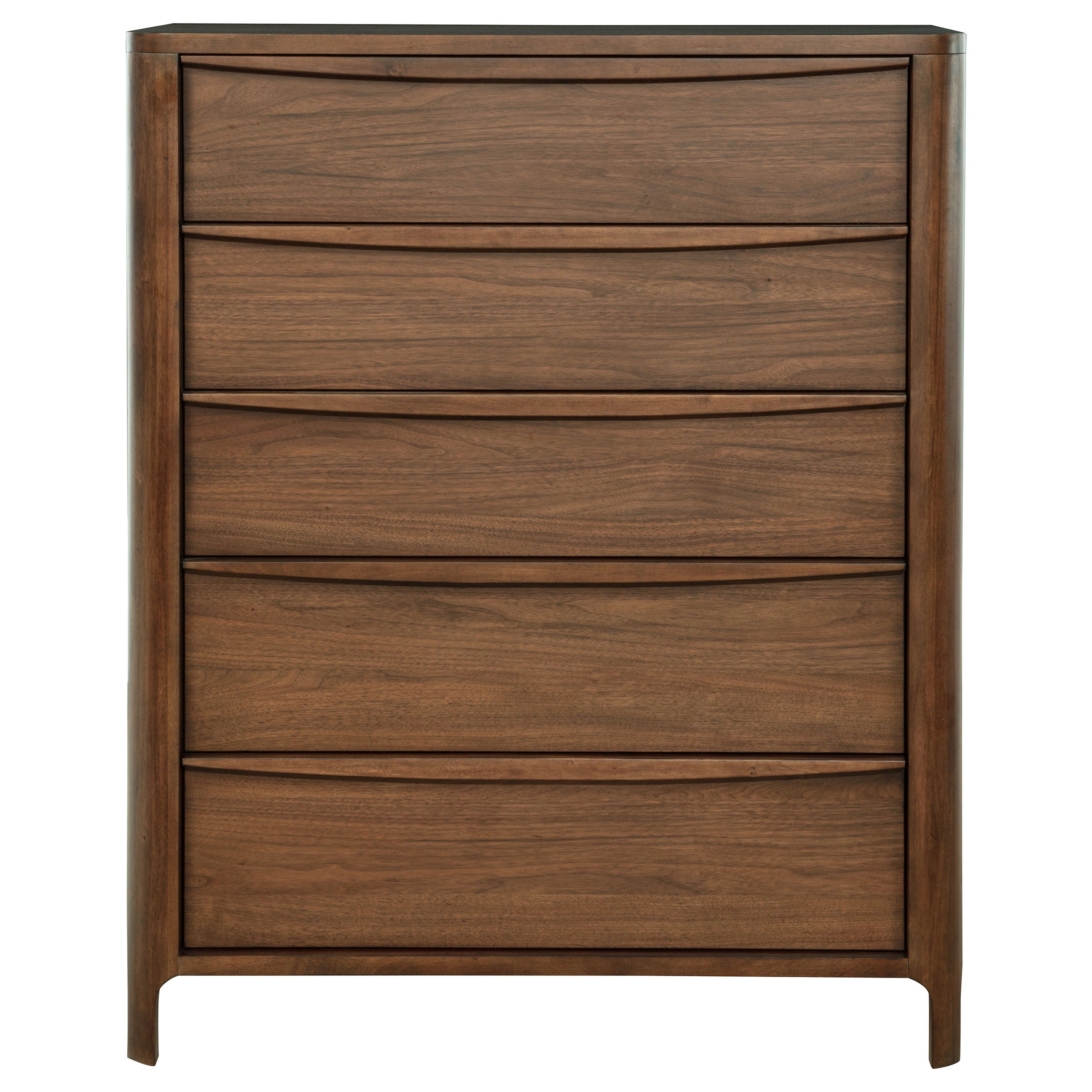 Maderia 5-drawer Chest of Drawers Walnut — view 3