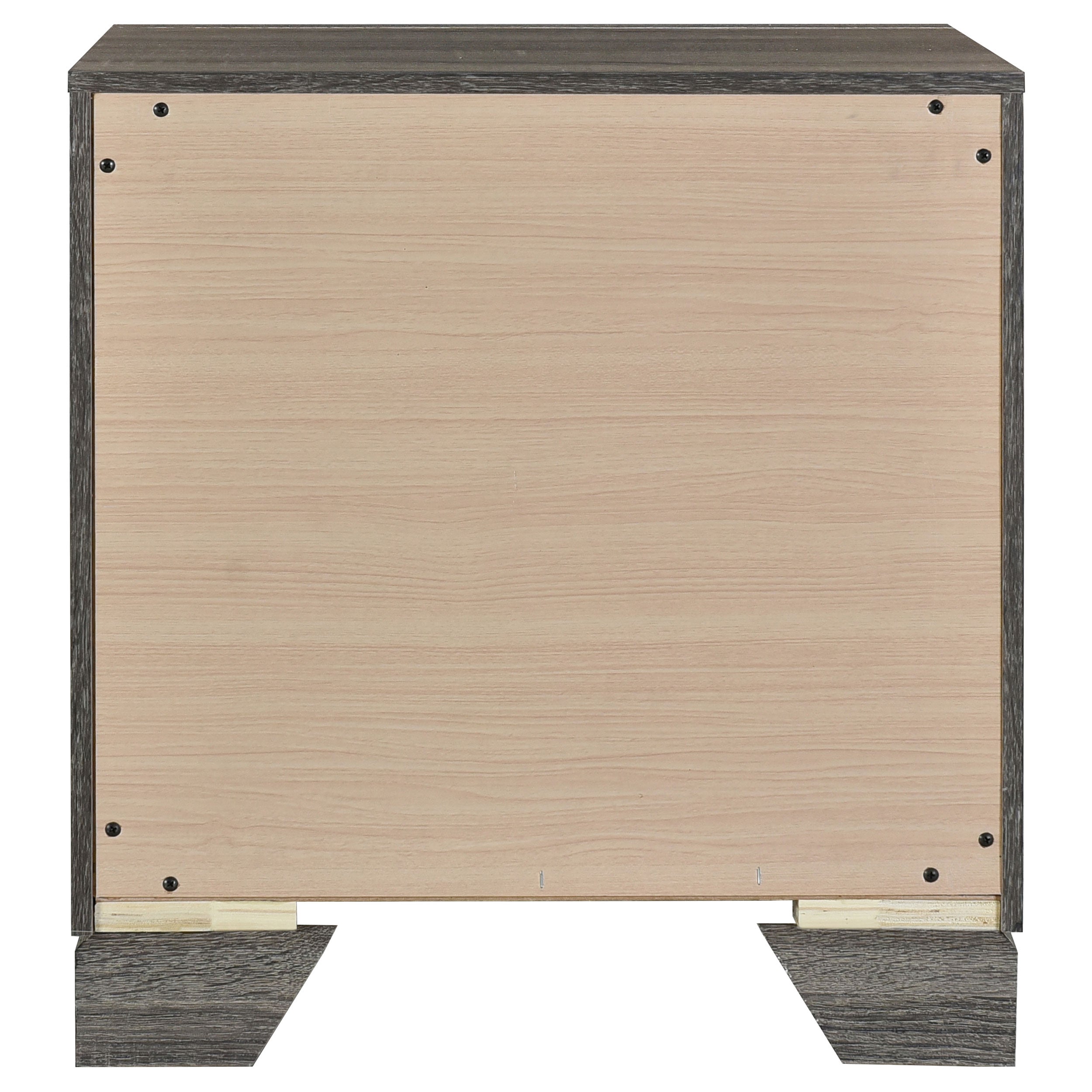 Wright 2-drawer Nightstand Bedside Table Brown Oak — view 7