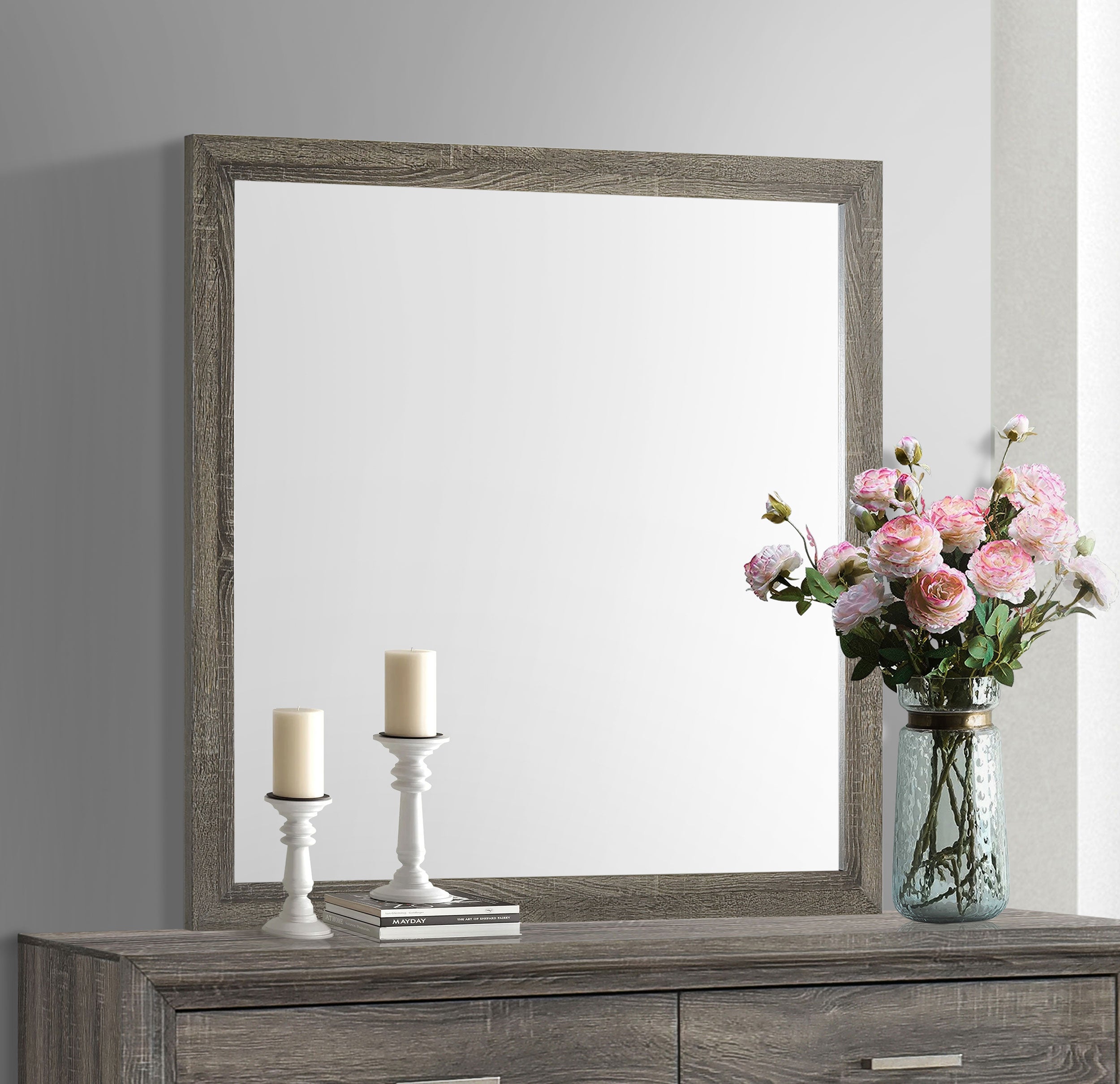 Wright Dresser Mirror Brown Oak — view 2