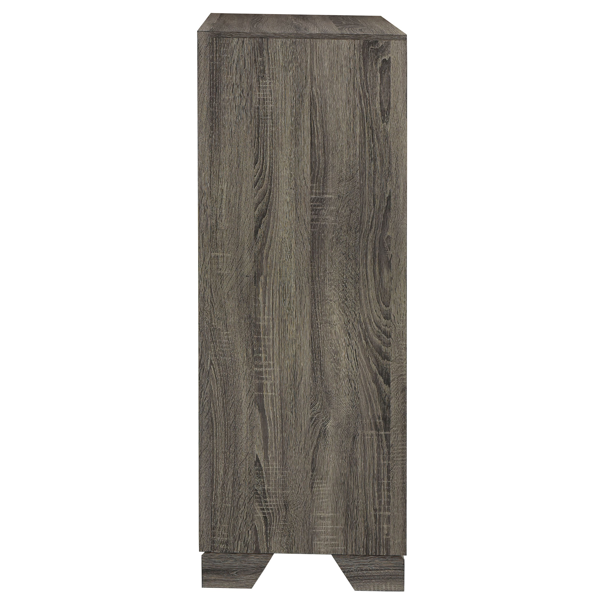 Wright 4-drawer Chest of Drawers Brown Oak — view 5