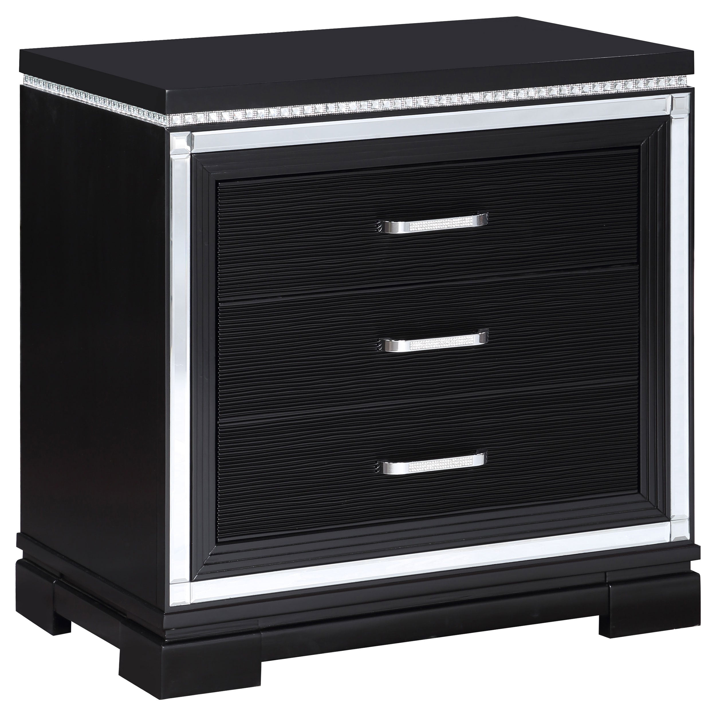 Cappola 2-drawer Nightstand Black — view 1