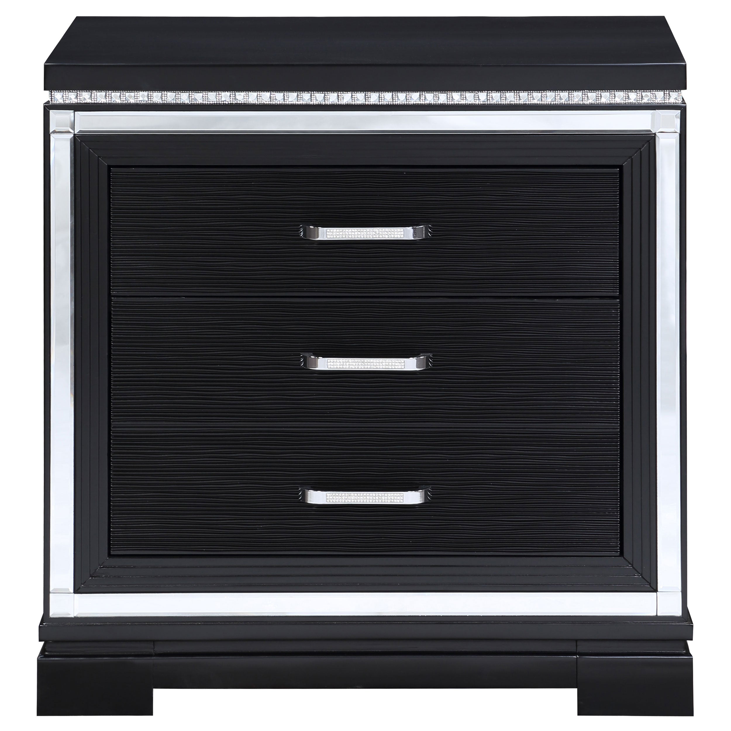 Cappola 2-drawer Nightstand Black — view 3