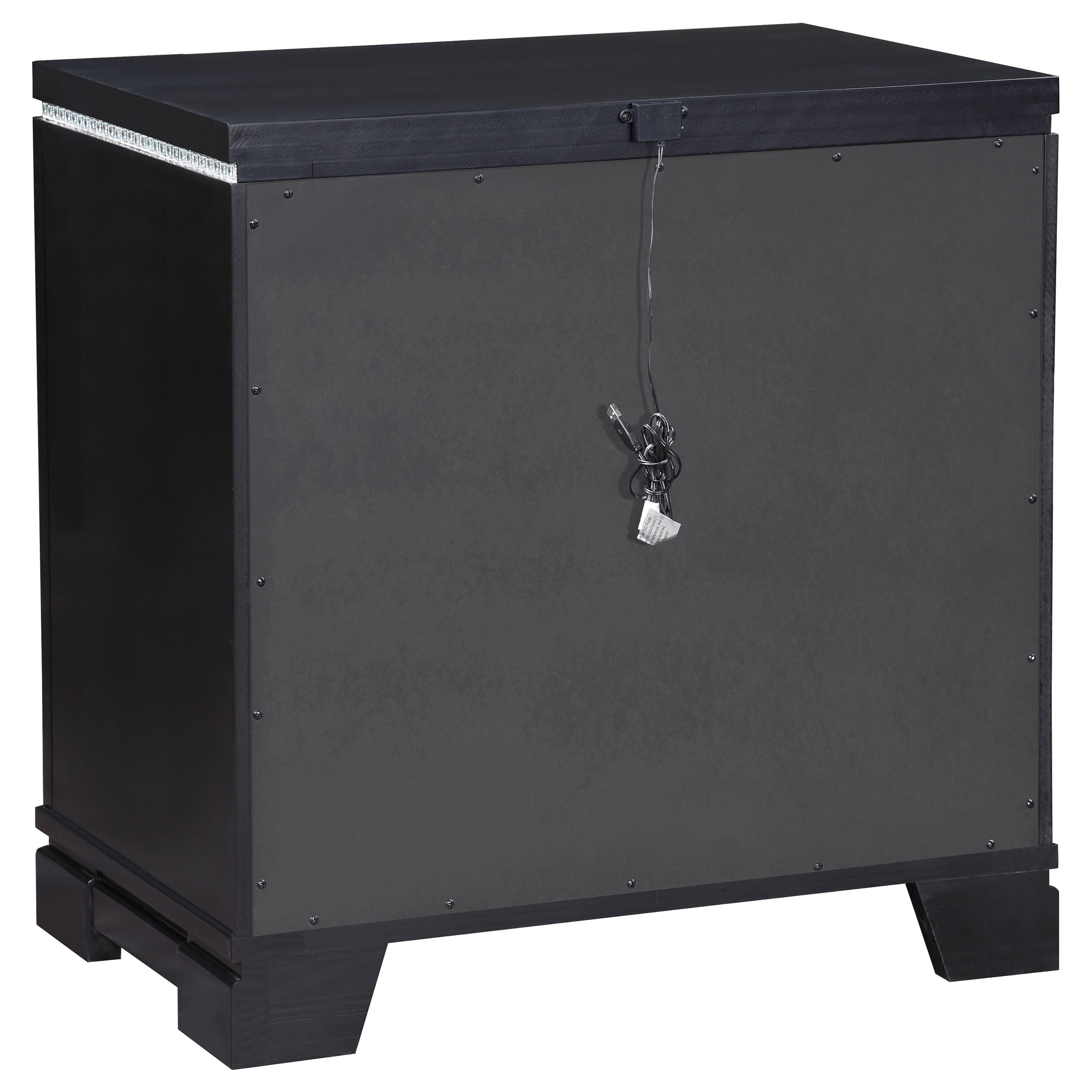Cappola 2-drawer Nightstand Black — view 6